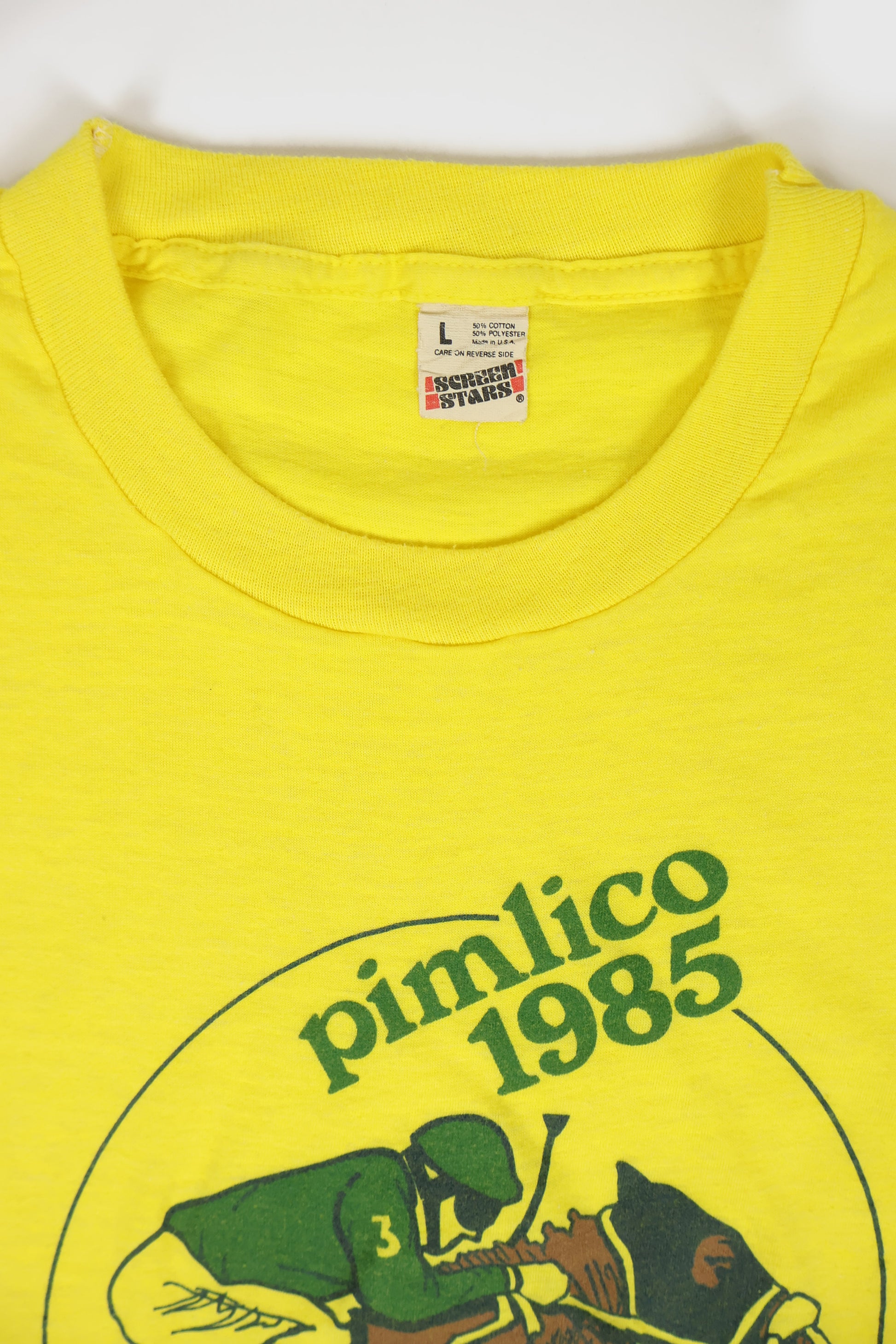 Vintage Pimlico 1985 Preakness Tee Image 2
