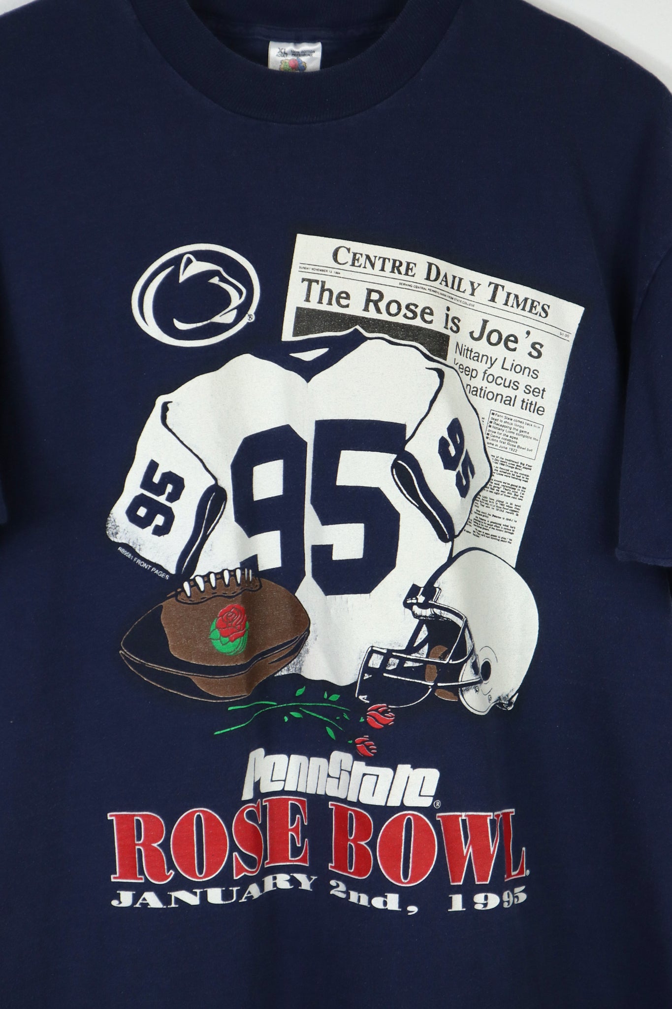 Vintage Penn State Rose Bowl 1995 Tee