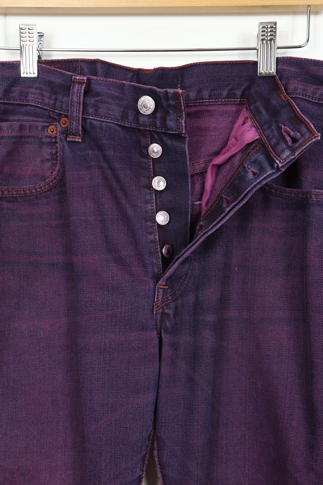 Vintage Reworked Levi's Overdyed Straight Fit Jean