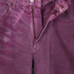 Reworked Purple Overdyed Levi's Loose Fit Jeans