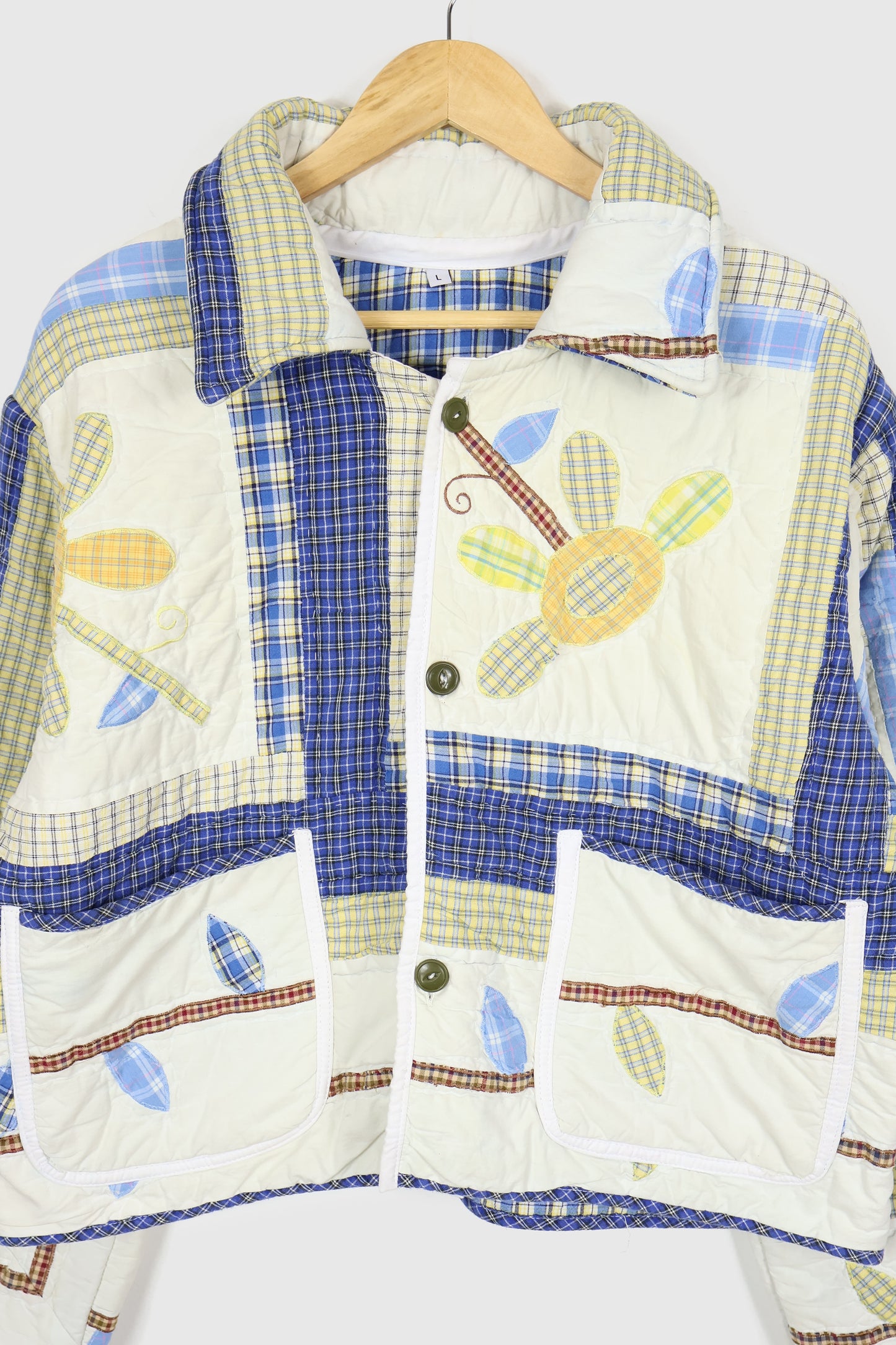 Reworked Quilt Button-Down Jacket 02