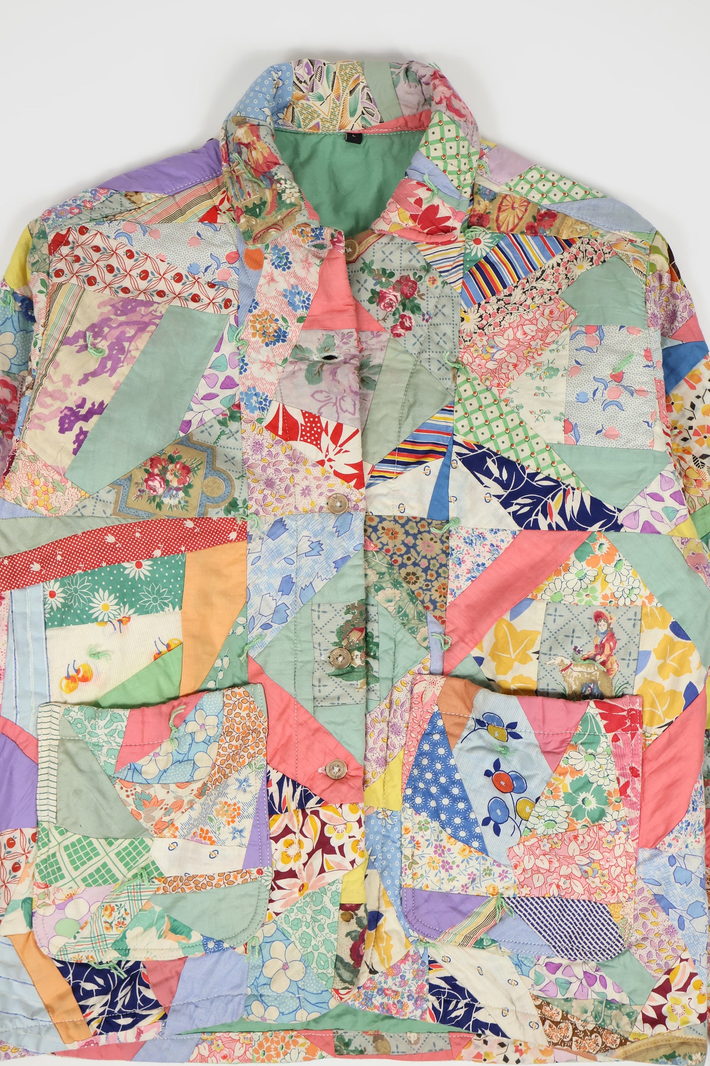 Reworked Quilt Button-Down Chore Jacket 05