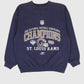 Vintage St. Louis Rams 2001 NFC Champions Crewneck Image 0