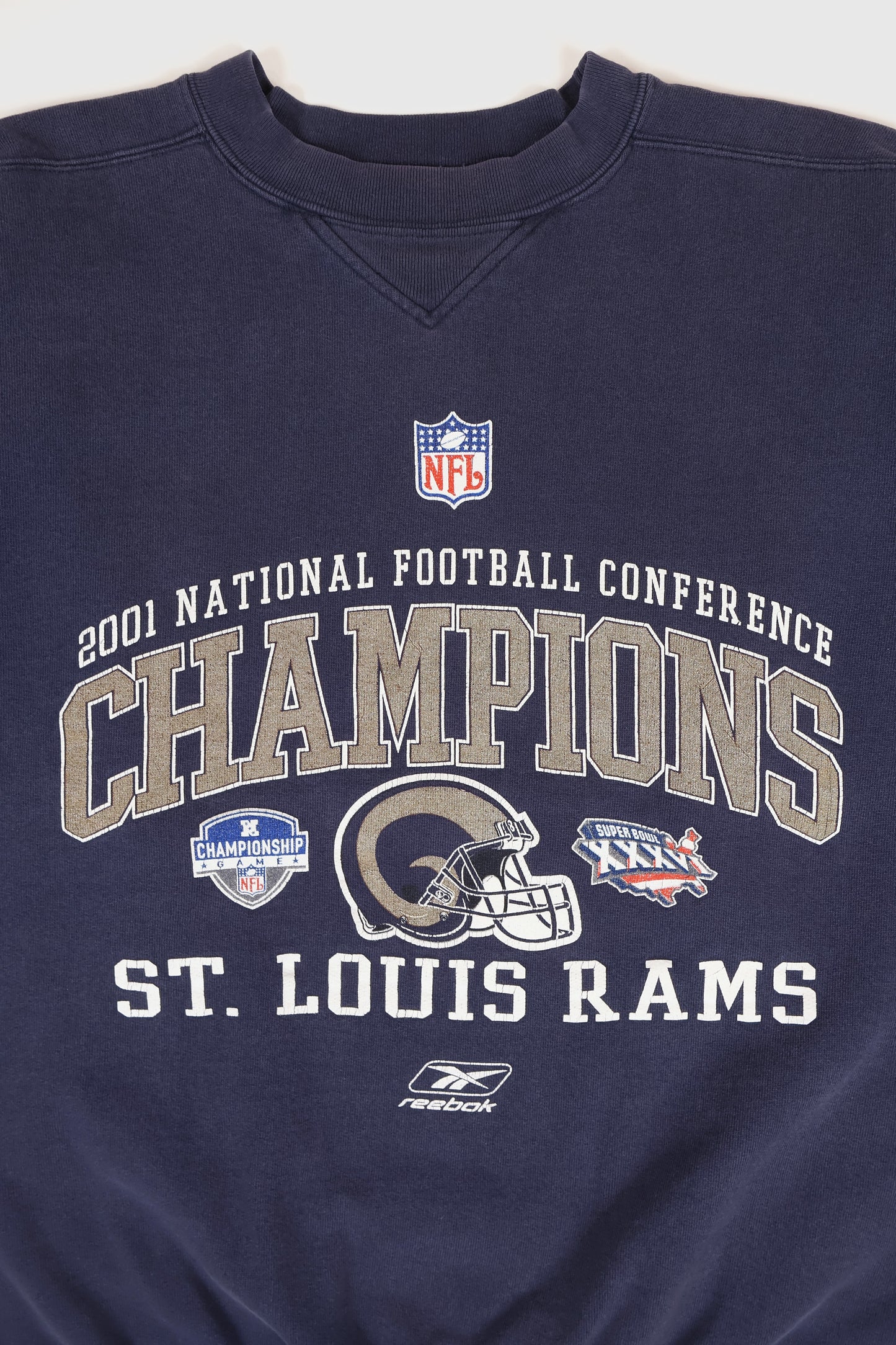 Vintage St. Louis Rams 2001 NFC Champions Crewneck Image 1