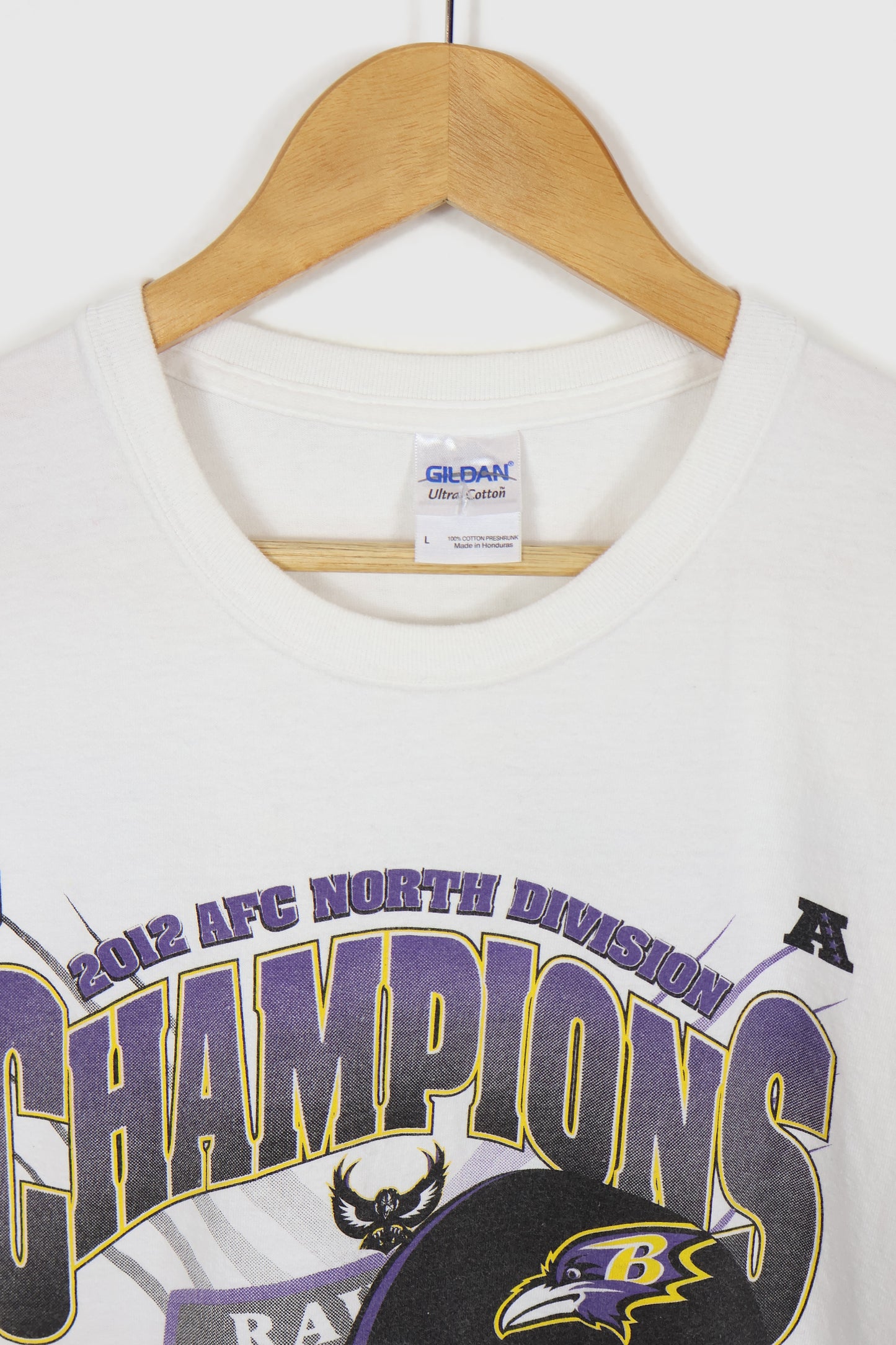 Vintage Baltimore Ravens 2012 Division Champions Tee