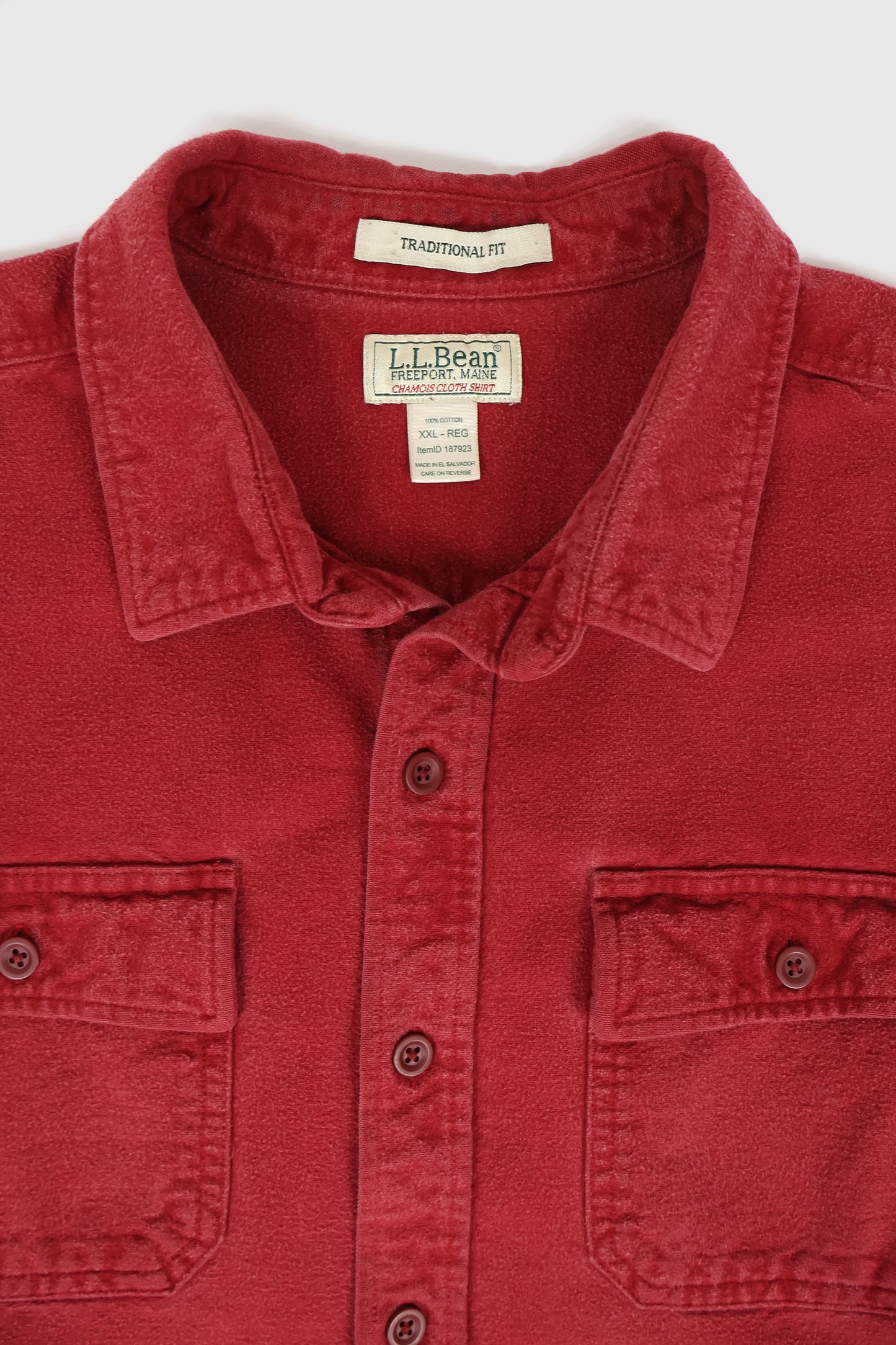 Vintage L.L. Bean Flannel Button-Down Shirt Image 2