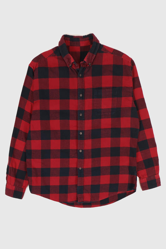 Vintage Flannel Button-Down Shirt Image 0