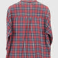 Vintage Red Plaid Button-Down Shirt