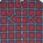 Vintage Red Plaid Button-Down Shirt Image 1