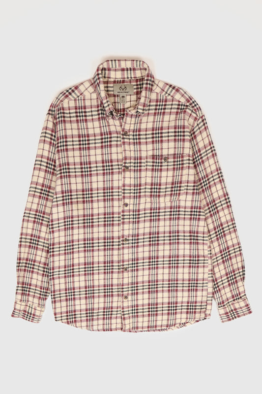 Vintge Plaid Flannel Button-Down Shirt Image 0