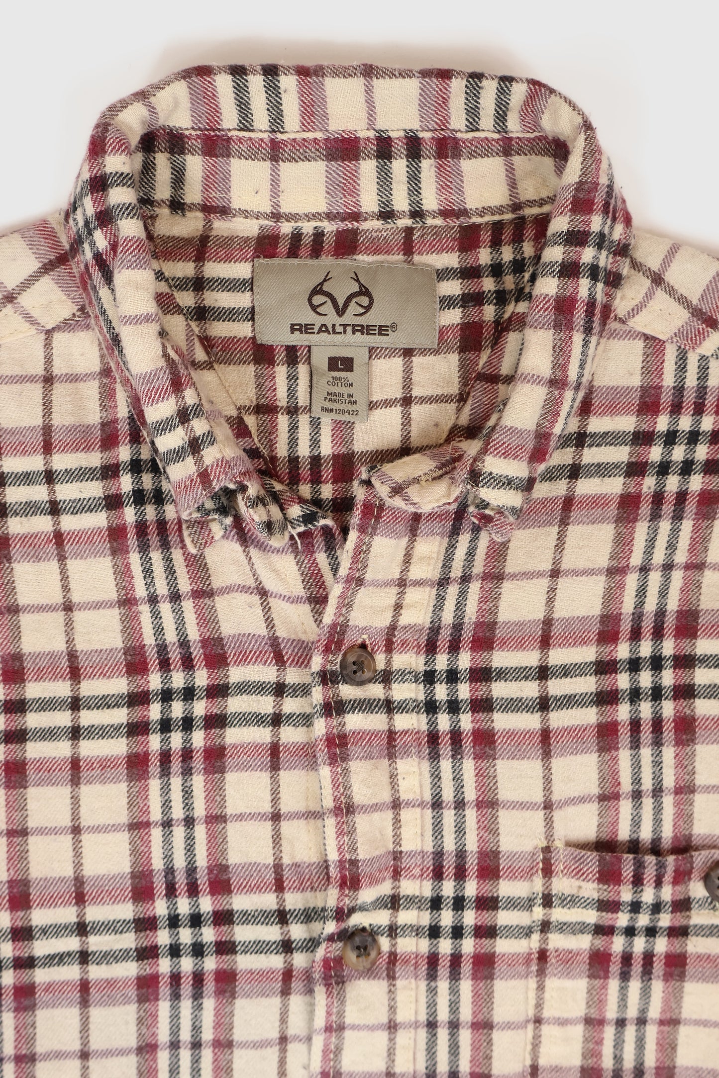 Vintge Plaid Flannel Button-Down Shirt Image 2