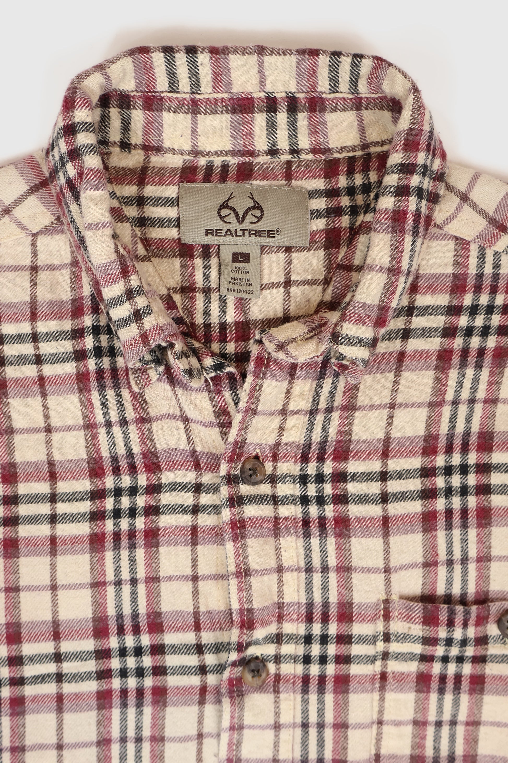 Vintge Plaid Flannel Button-Down Shirt Image 2