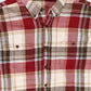 Vintage Red Plaid Flannel Button-Down Shirt Image 1
