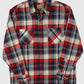 Vintage Red Plaid Heavyeright Button-Down Shirt
