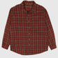 Vintage Red Plaid Flannel Button-Down Shirt Image 0
