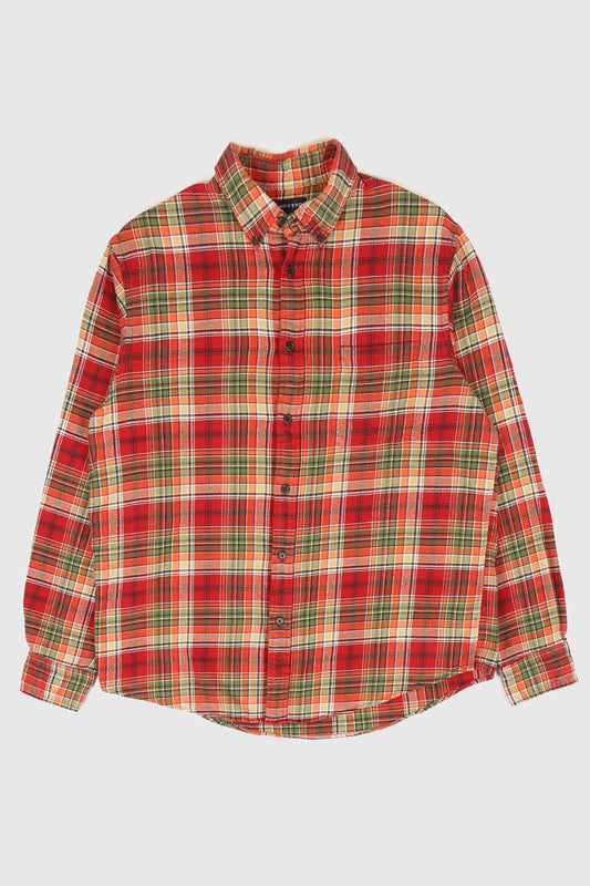 Vintage Land's End Flannel Button-Down Shirt Image 0