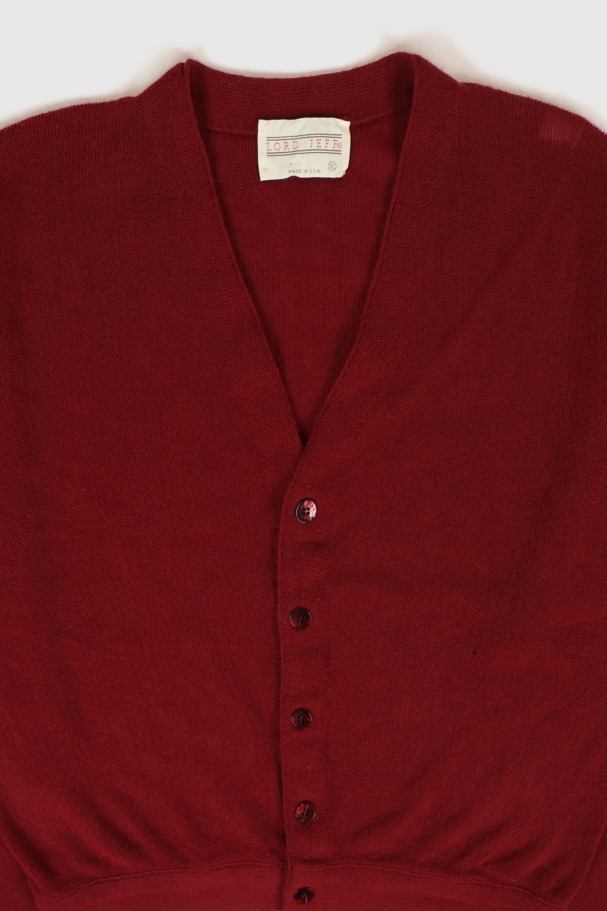 Vintage Red Cardigan Sweater Image 1