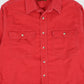 Vintage Red Flannel Button-Down Shirt Image 1