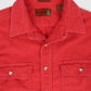 Vintage Red Flannel Button-Down Shirt Image 2