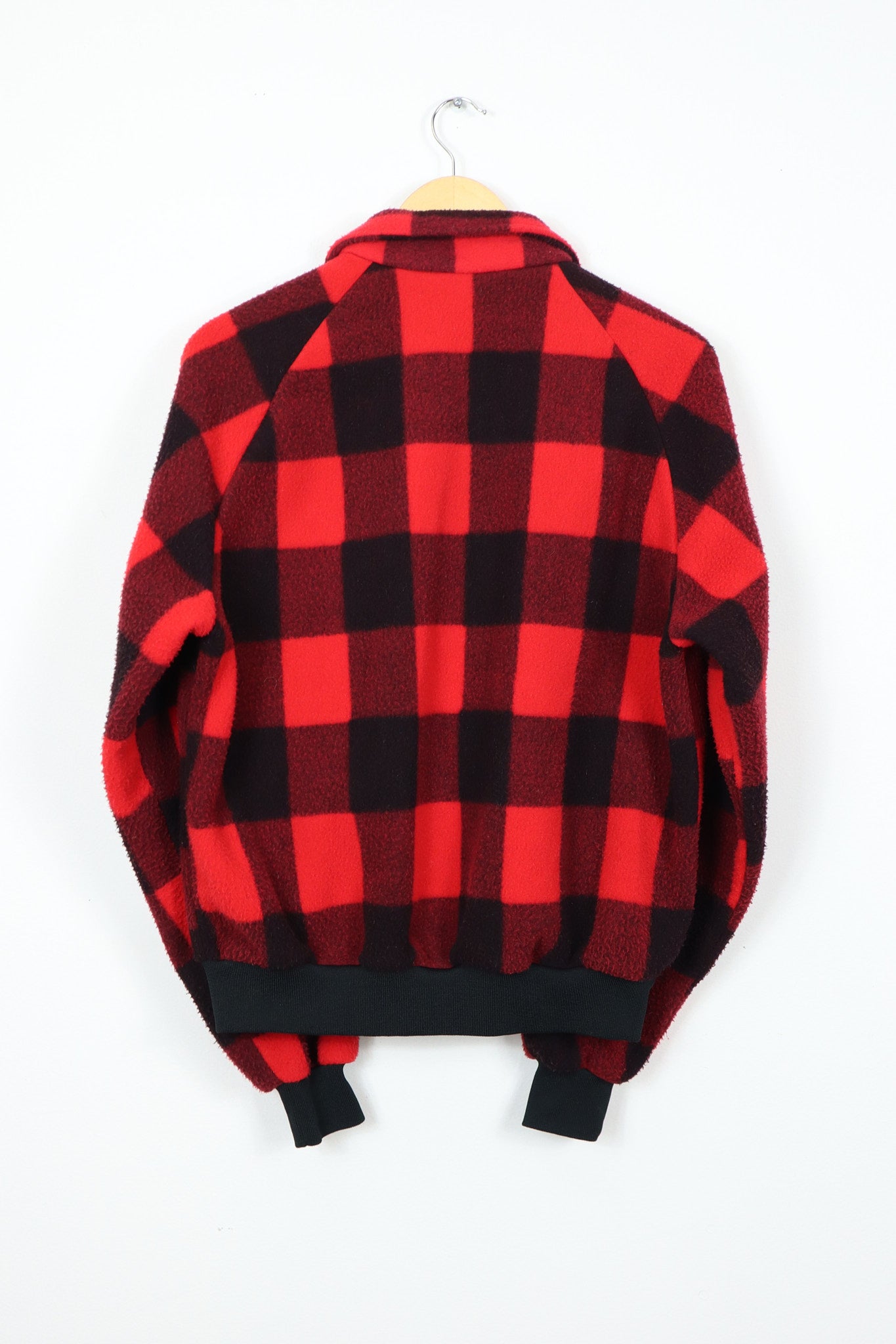 Vintage Red Fleece Full Zip Jacket