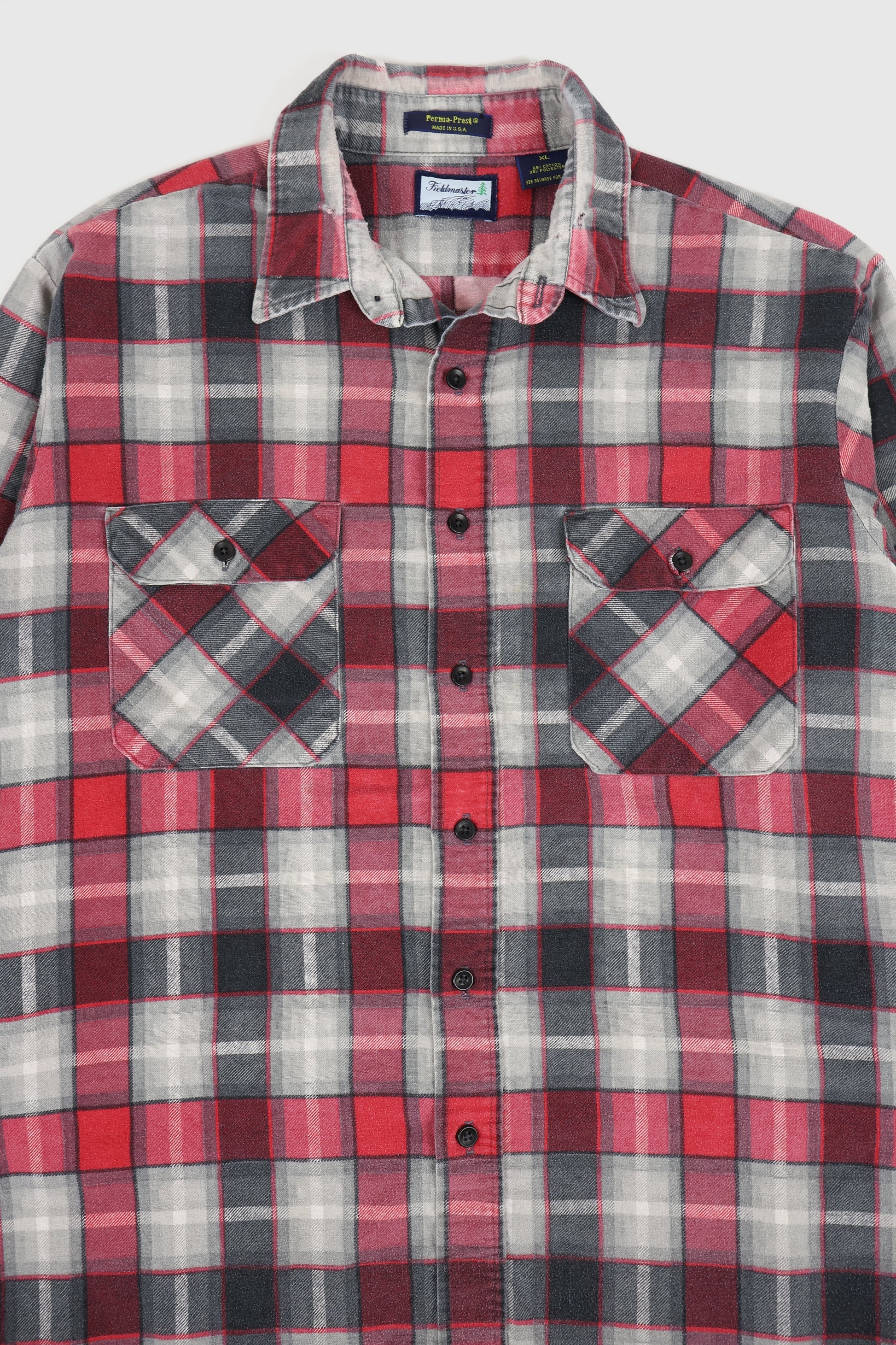 Vintage Lightweight Plaid Button-Down Shirt Image 1