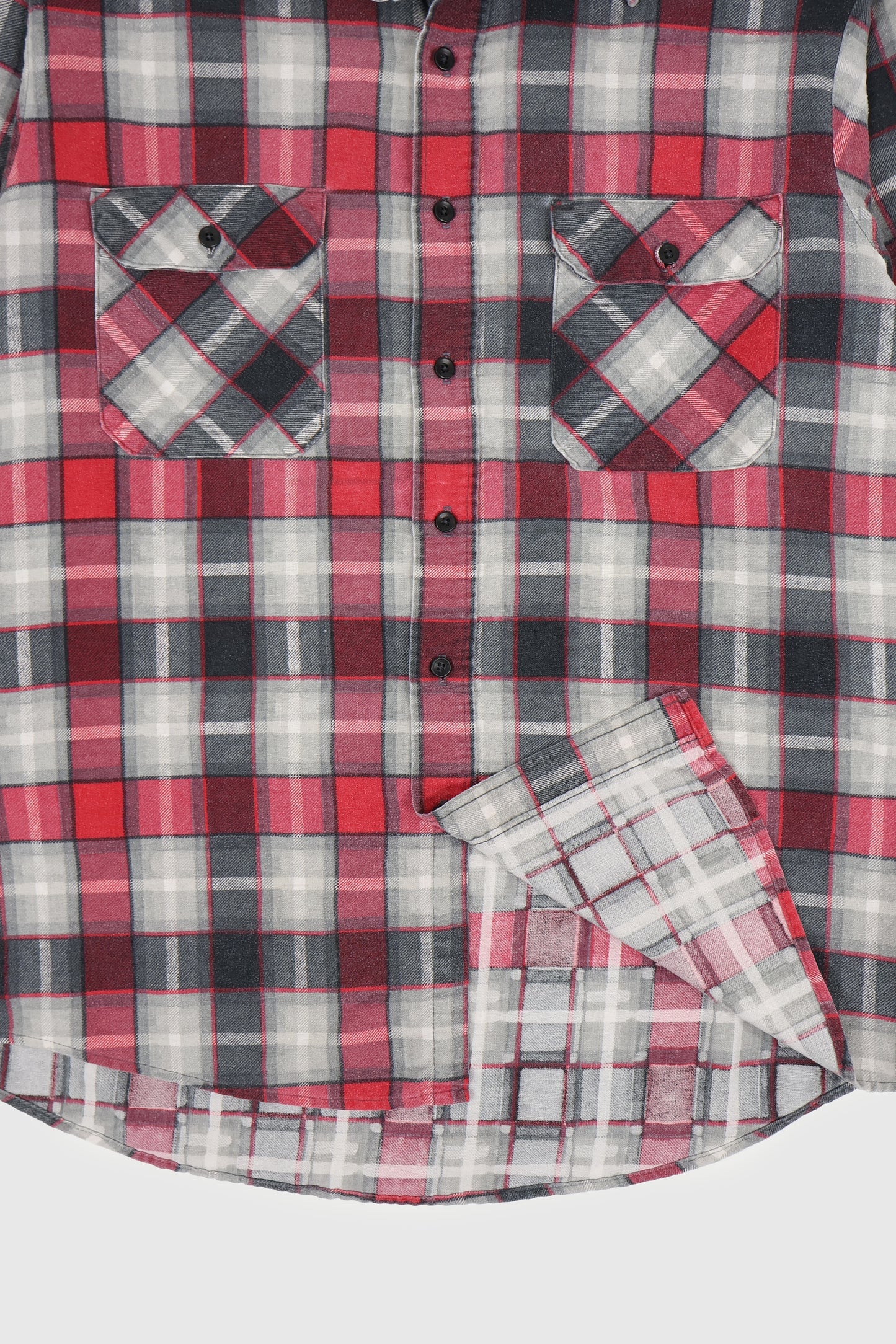 Vintage Lightweight Plaid Button-Down Shirt Image 3