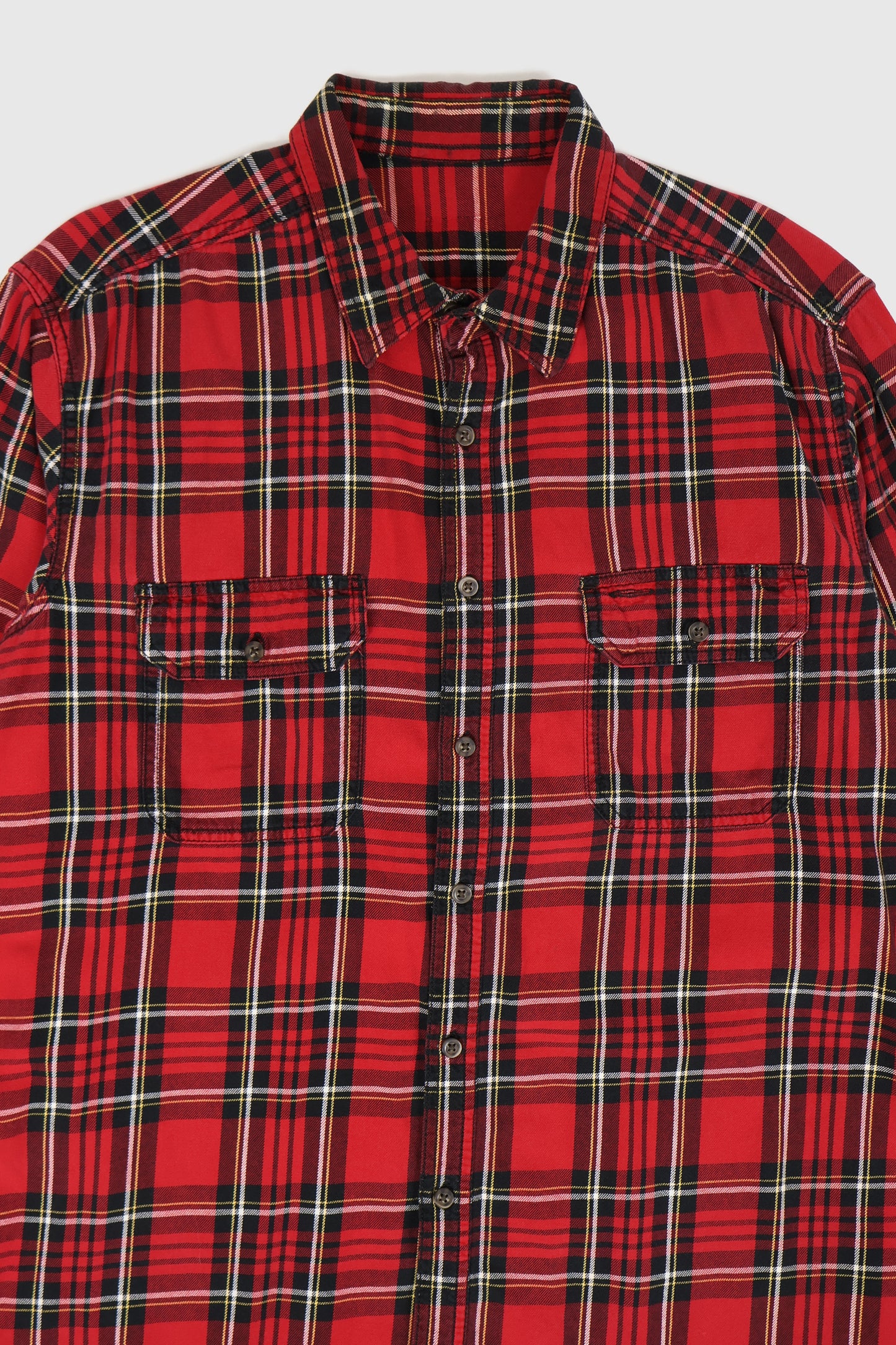 Vintage Plaid Button-Down Shirt Image 1