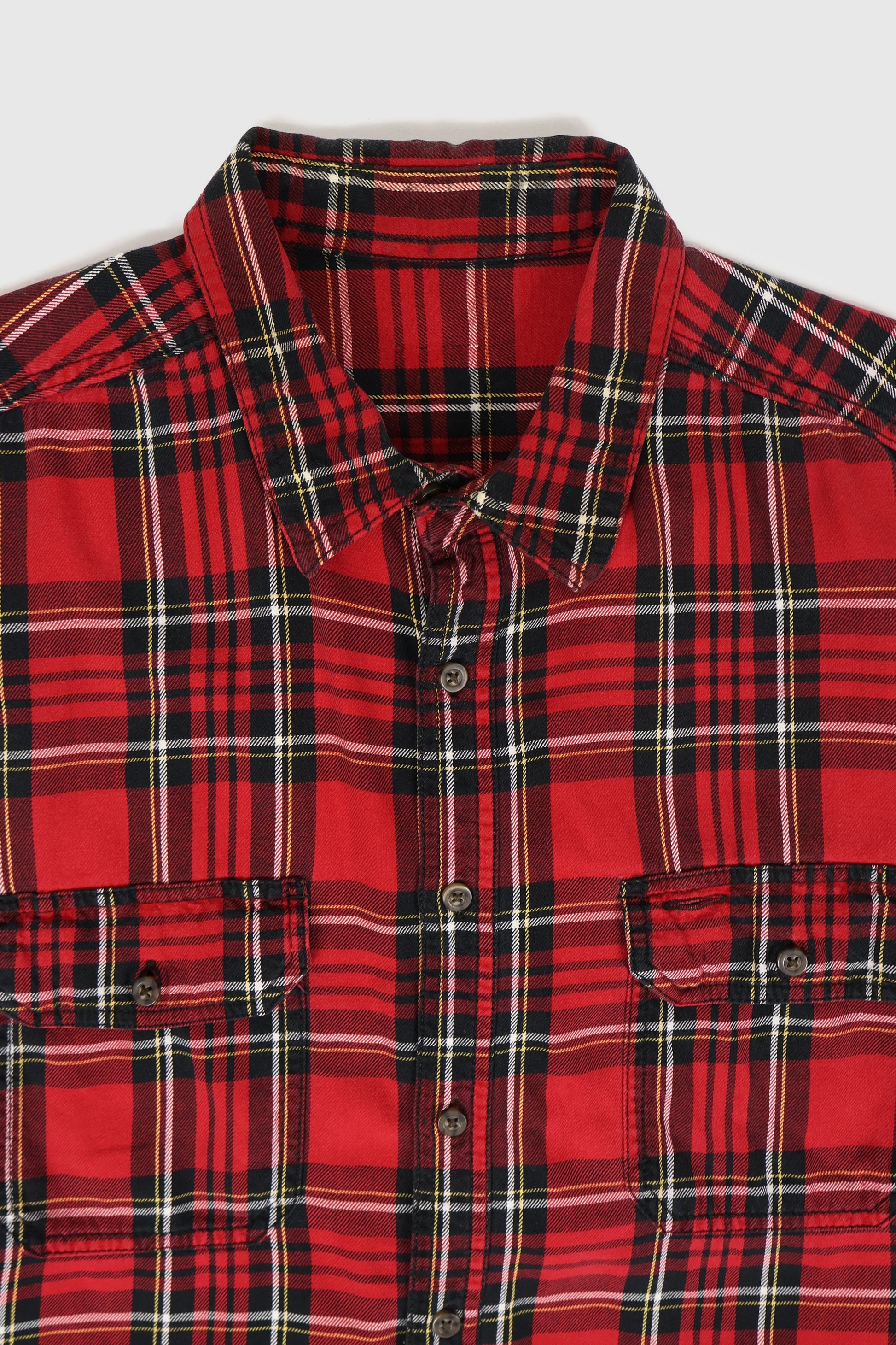Vintage Plaid Button-Down Shirt Image 2