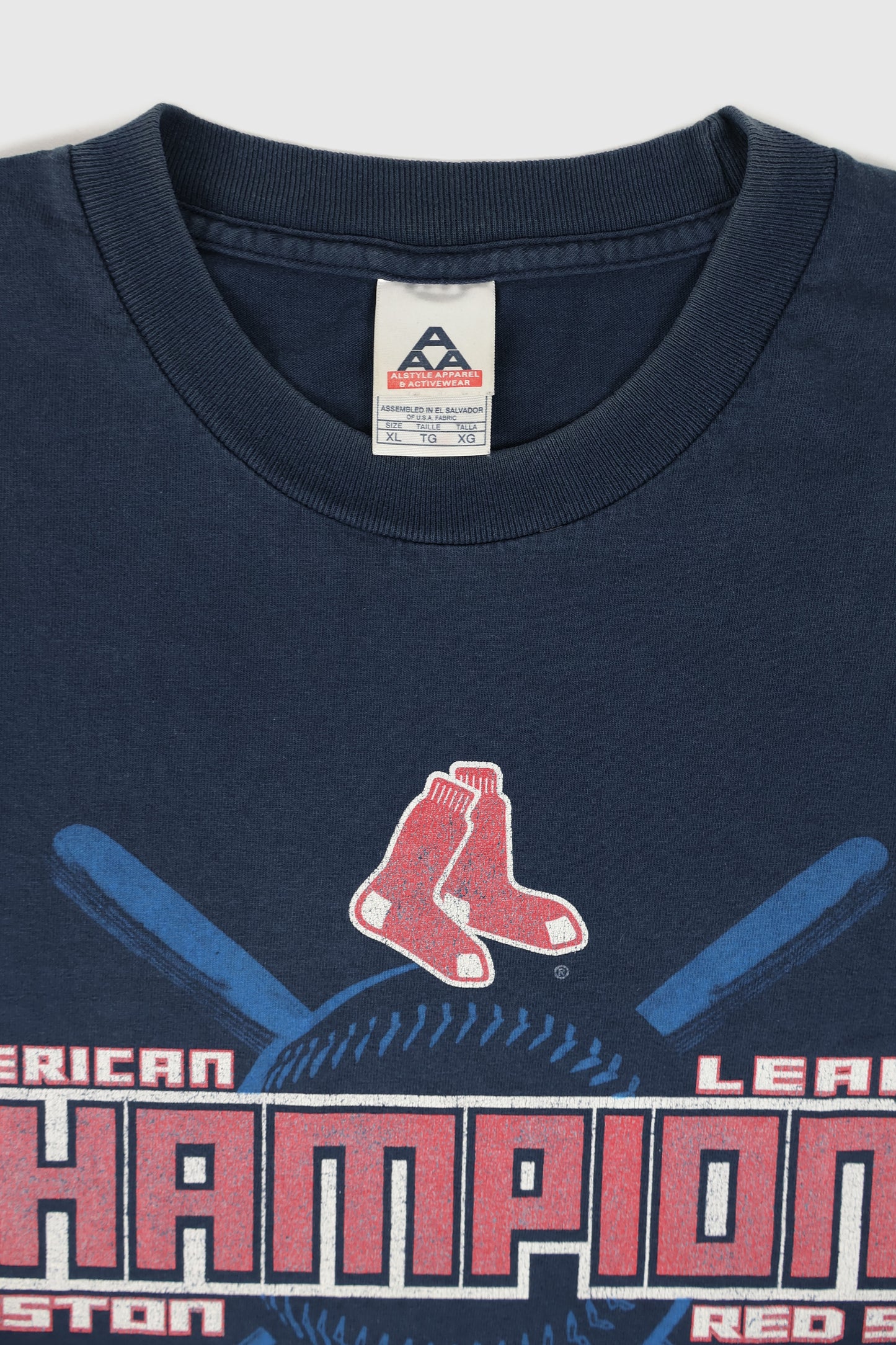 Vintage Boston Red Sox 2007 AL Champions Tee Image 2