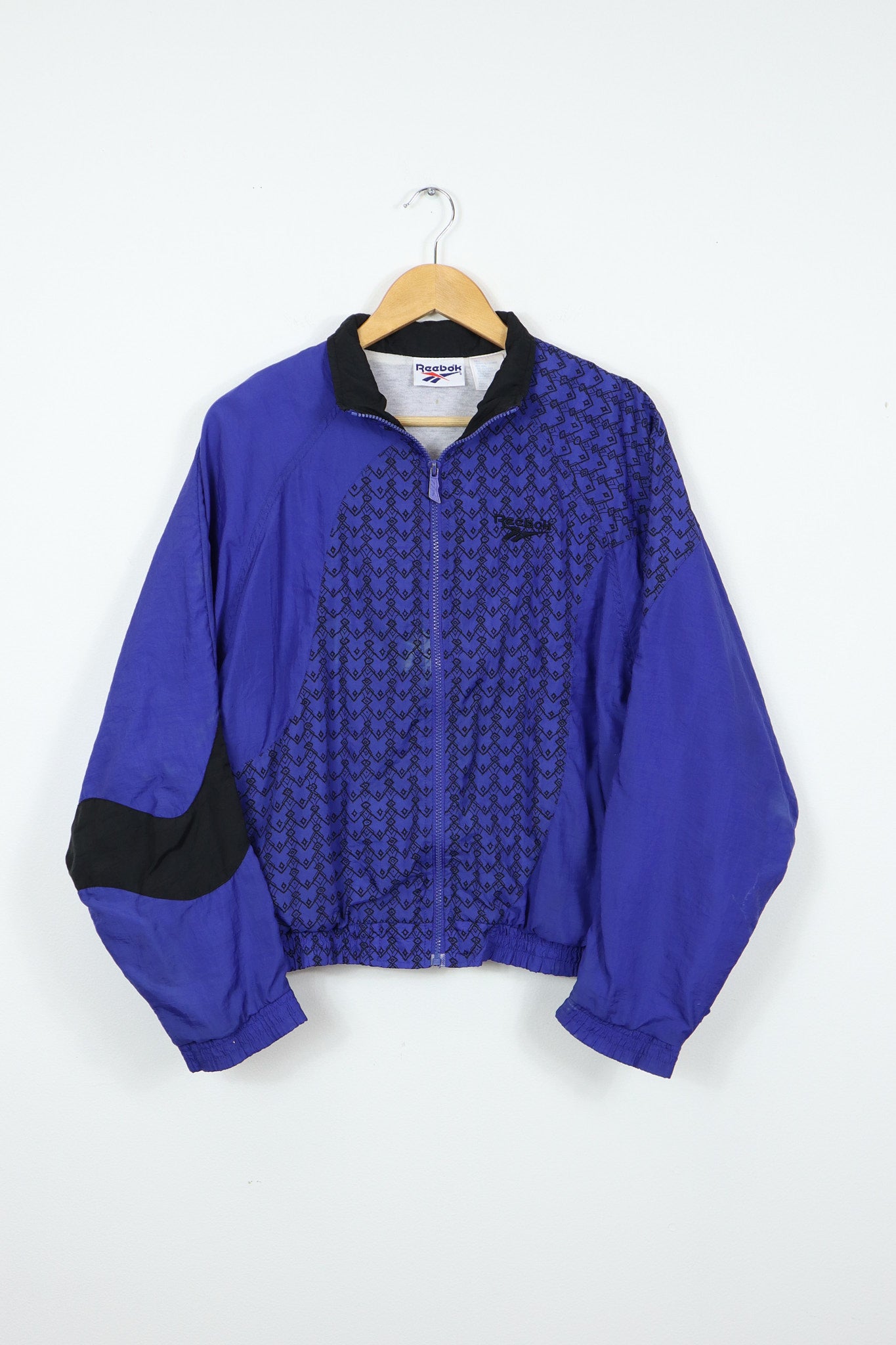 Vintage Reebok Full Zip Pattern Jacket