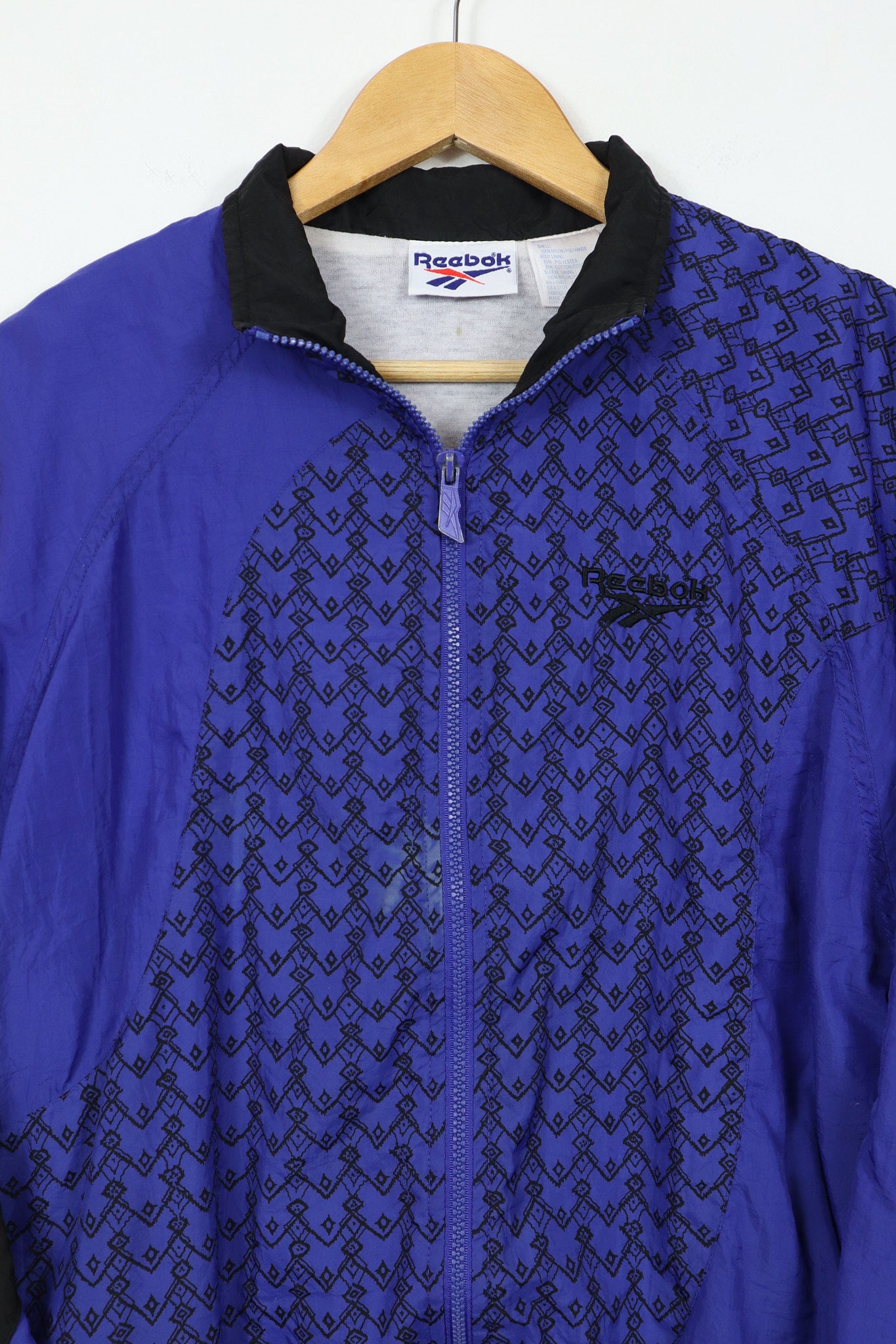 Vintage Reebok Full Zip Pattern Jacket
