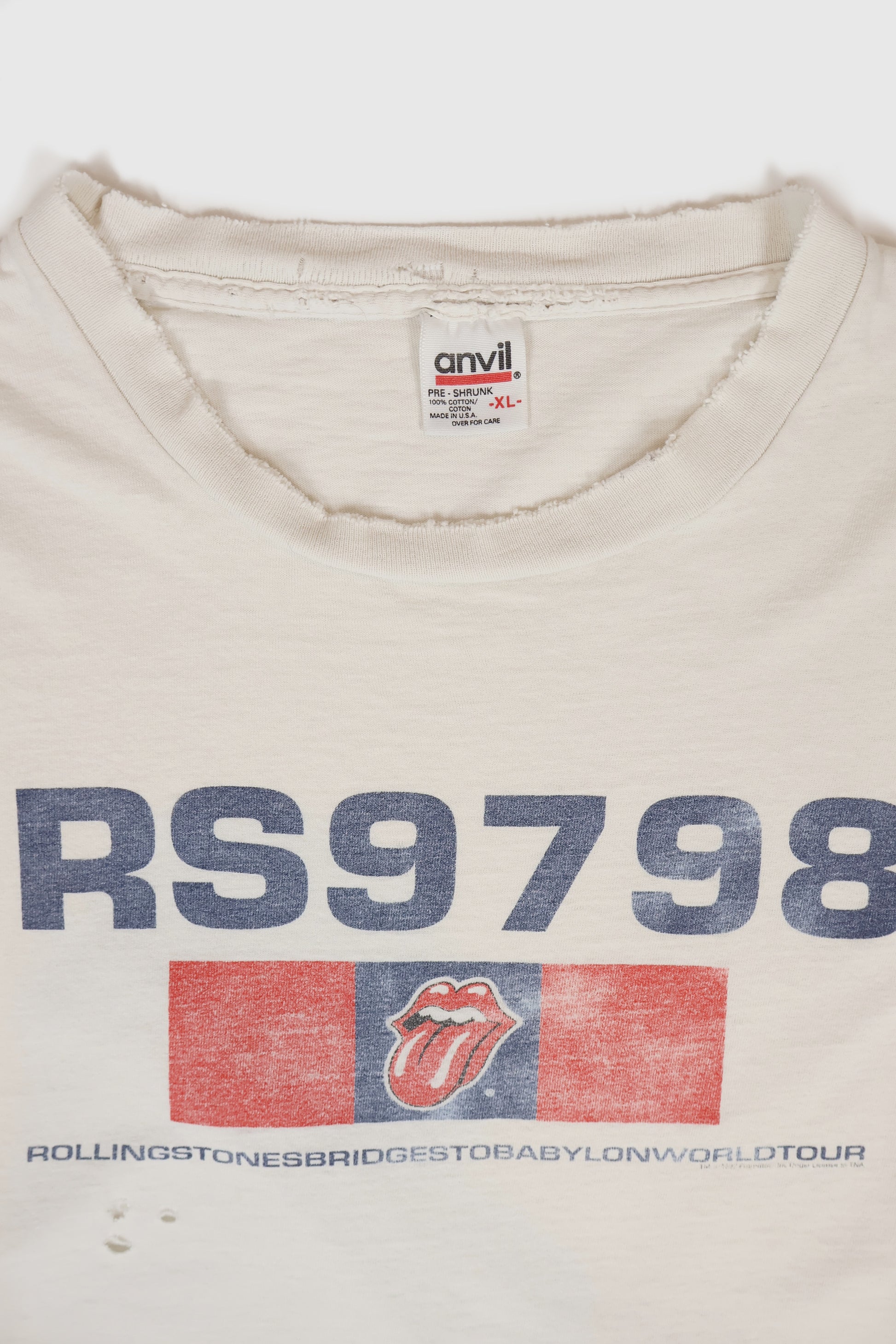 Vintage The Rolling Stones '97-'98 Tour Tee Image 2