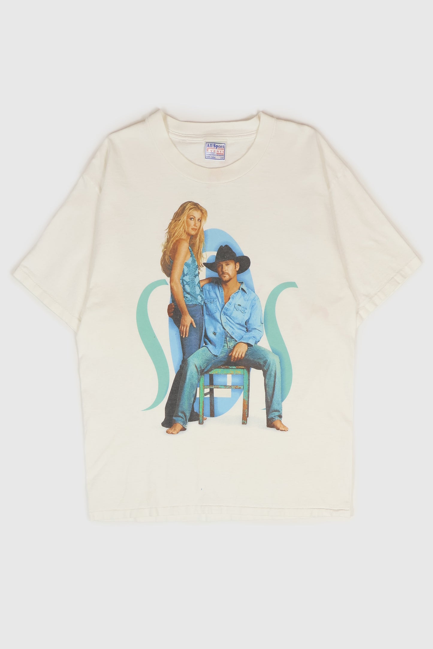 Vintage Tim Mcgraw & Faith Hill Soul 2 Soul 2000 Tour Tee Image 0