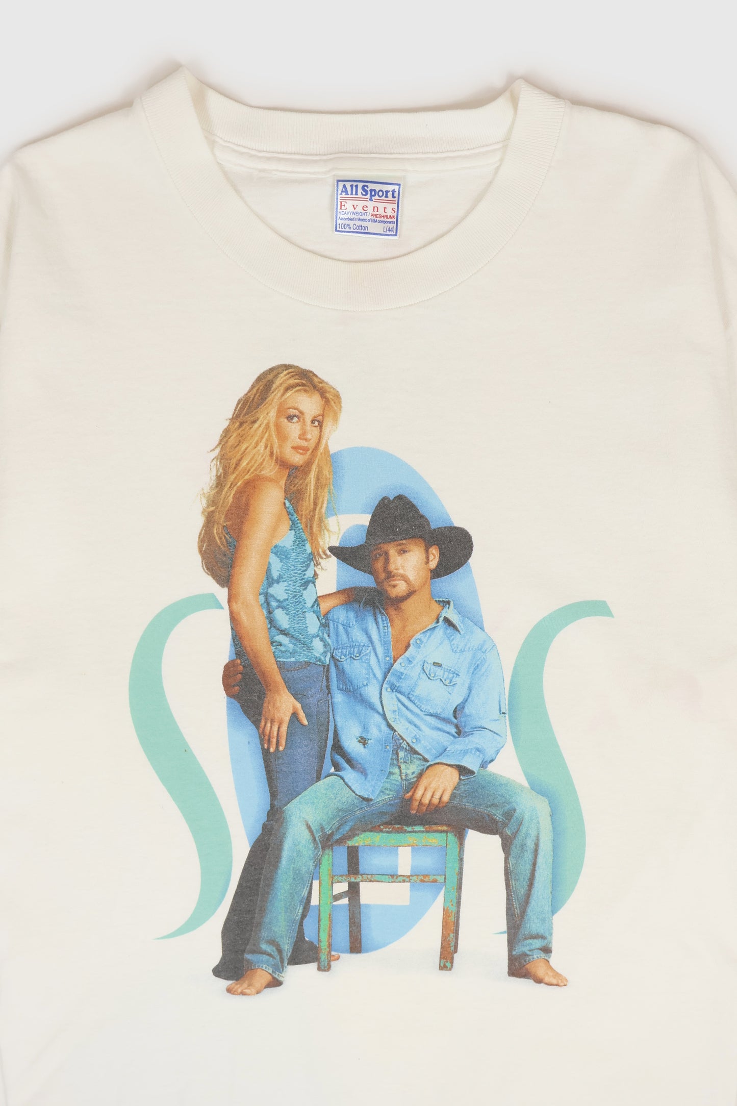 Vintage Tim Mcgraw & Faith Hill Soul 2 Soul 2000 Tour Tee Image 2