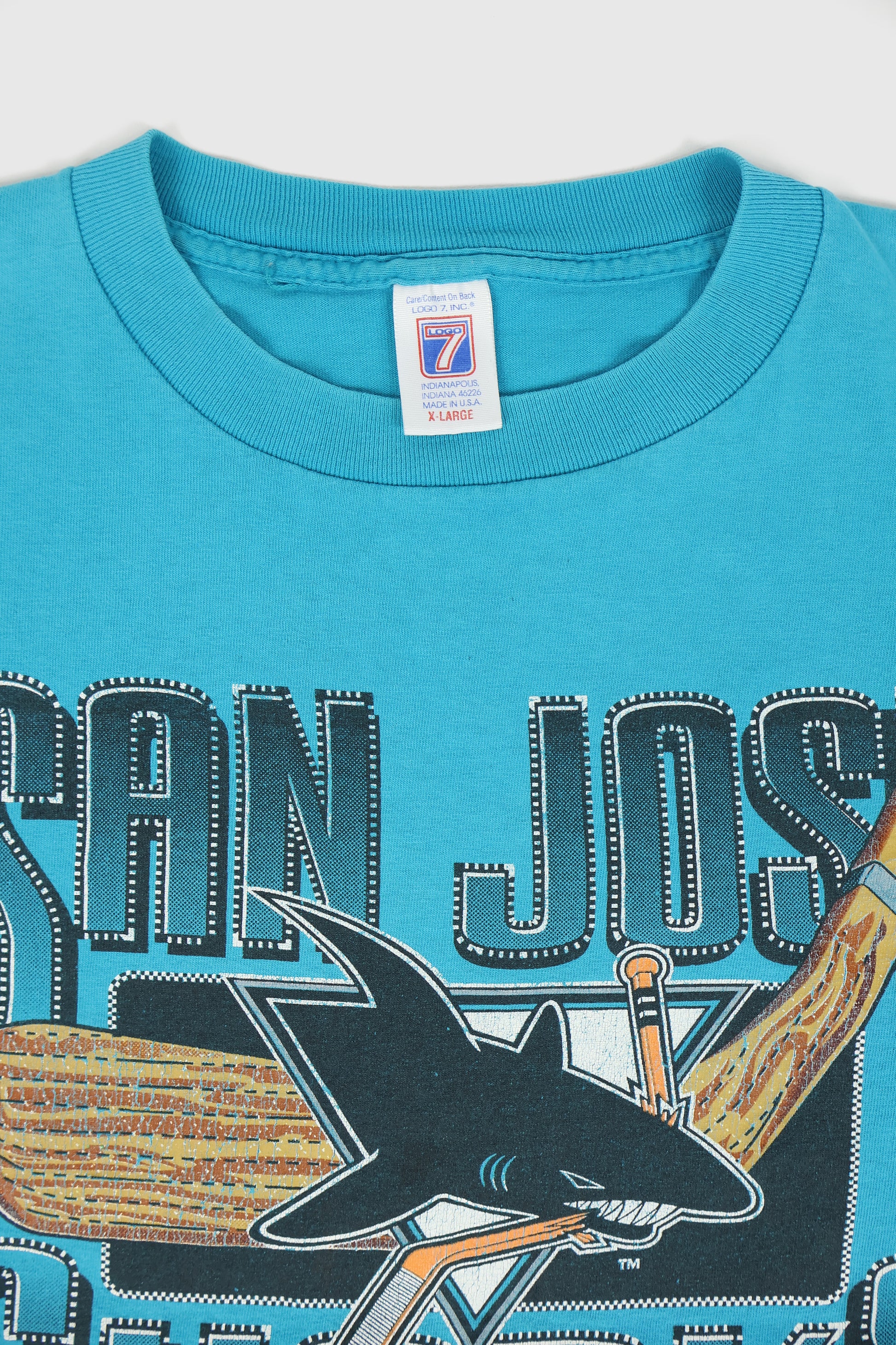 Vintage San Jose Sharks Tee Image 2