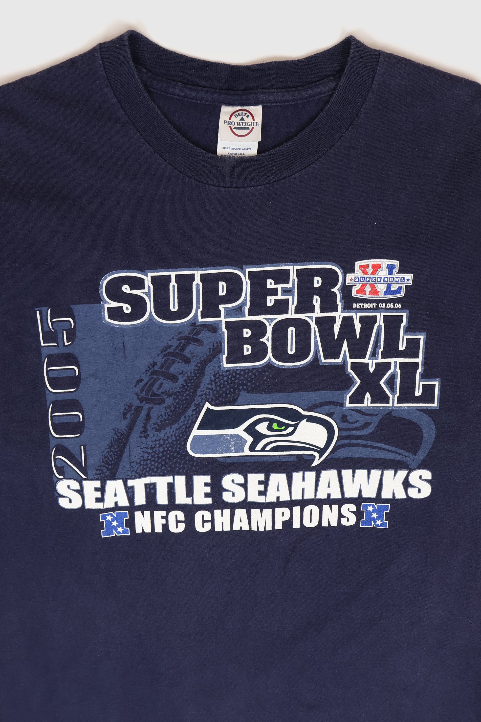 Vintage Seattle Seahawks 2005 NFC Champions Long Sleeve Tee Image 1