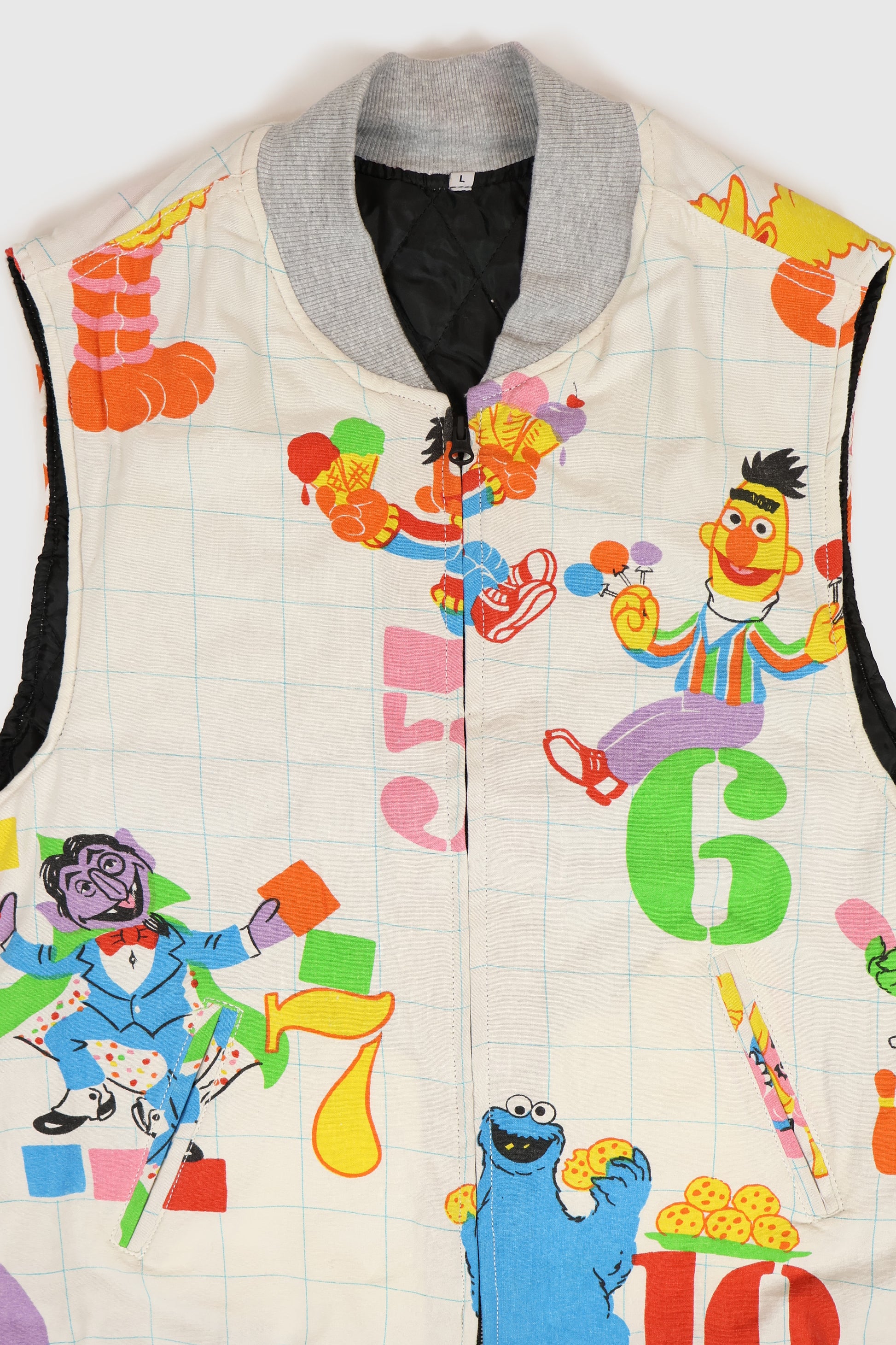Vintage Reworked Seasame Street Vest Image 2