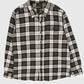 Vintage Brown Plaid Flannel Button-Down Shirt Image 0