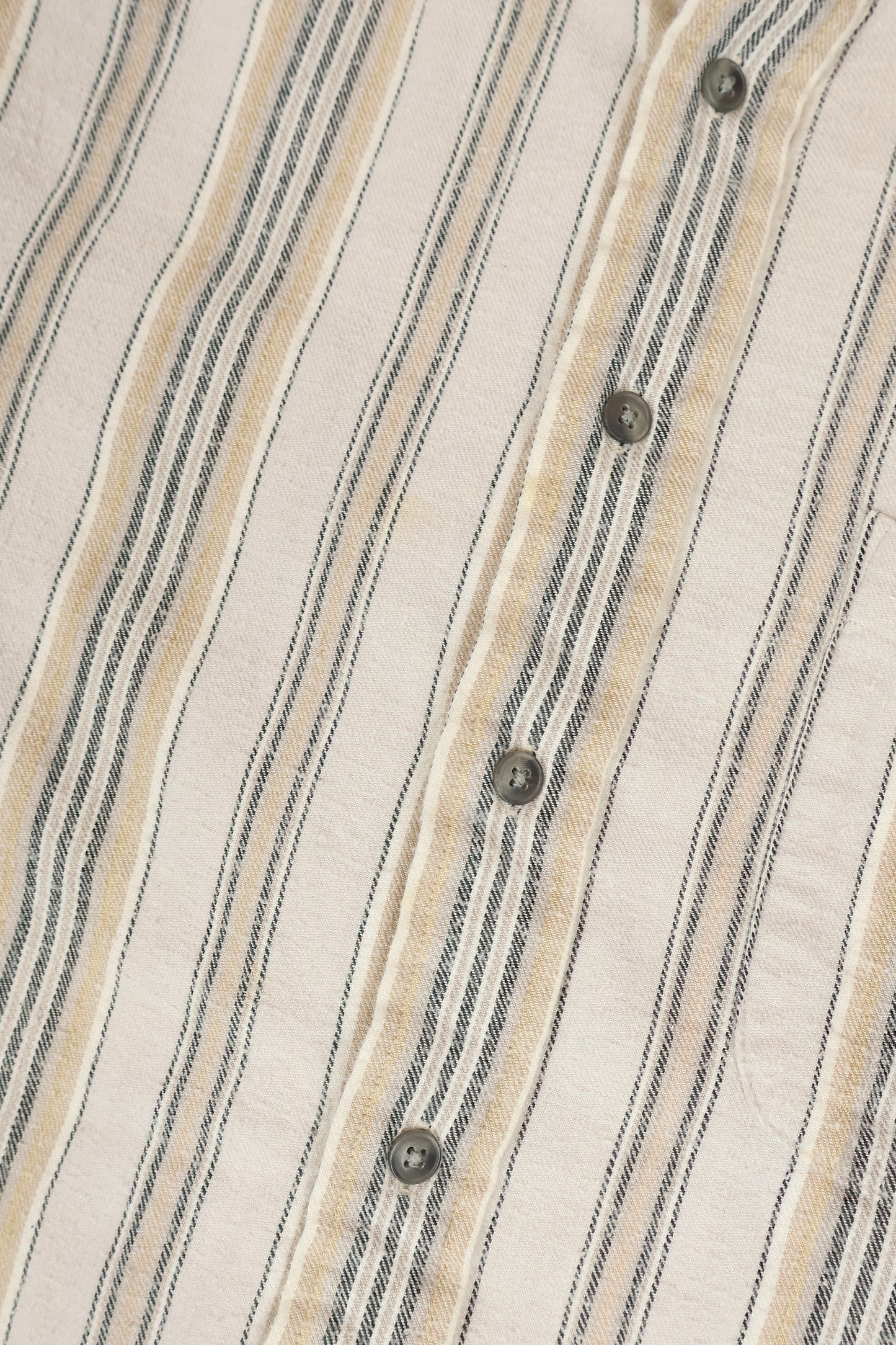 Vintage Striped Flannel Button-Down Shirt Image 3
