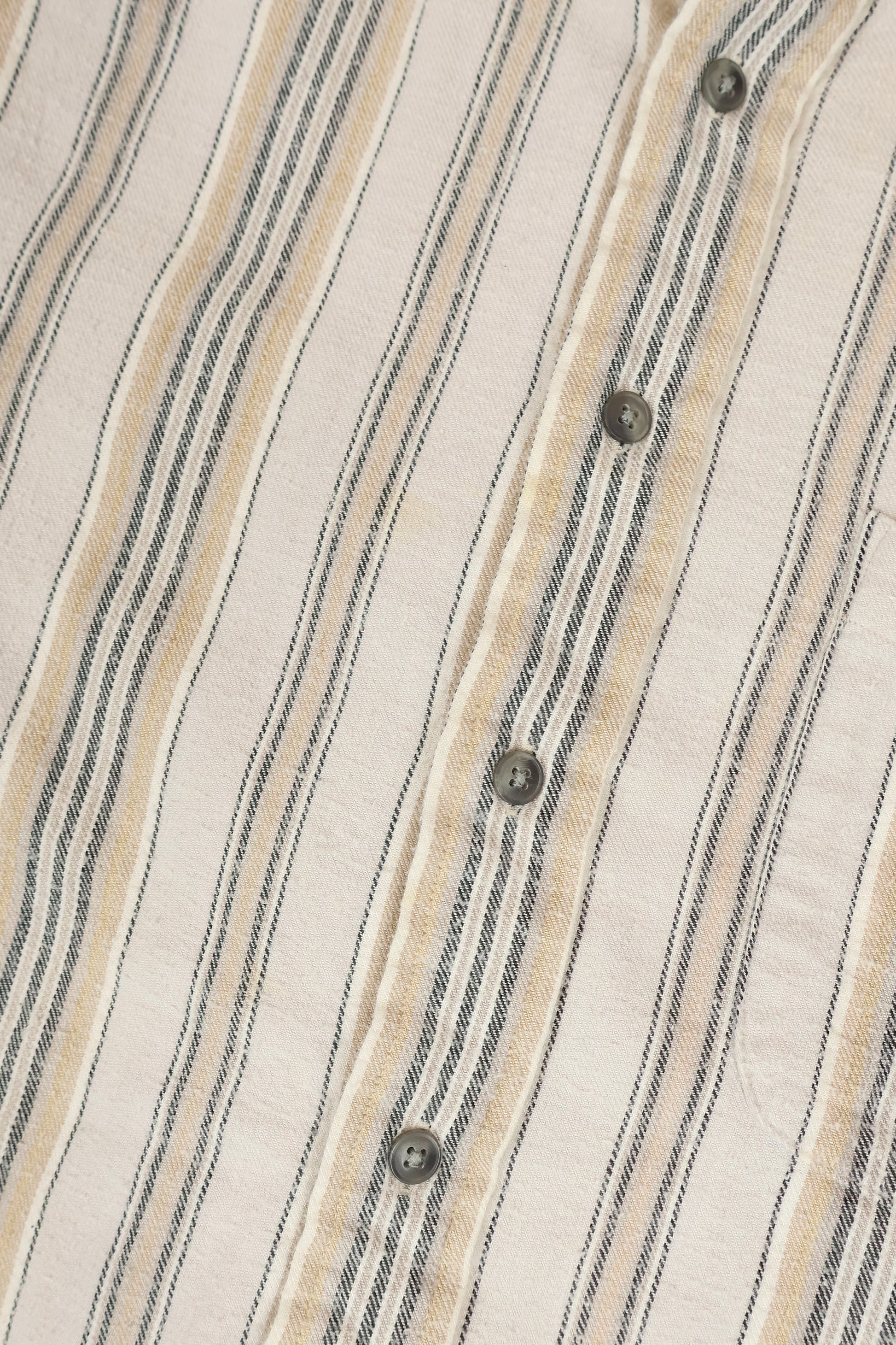 Vintage Striped Flannel Button-Down Shirt Image 3
