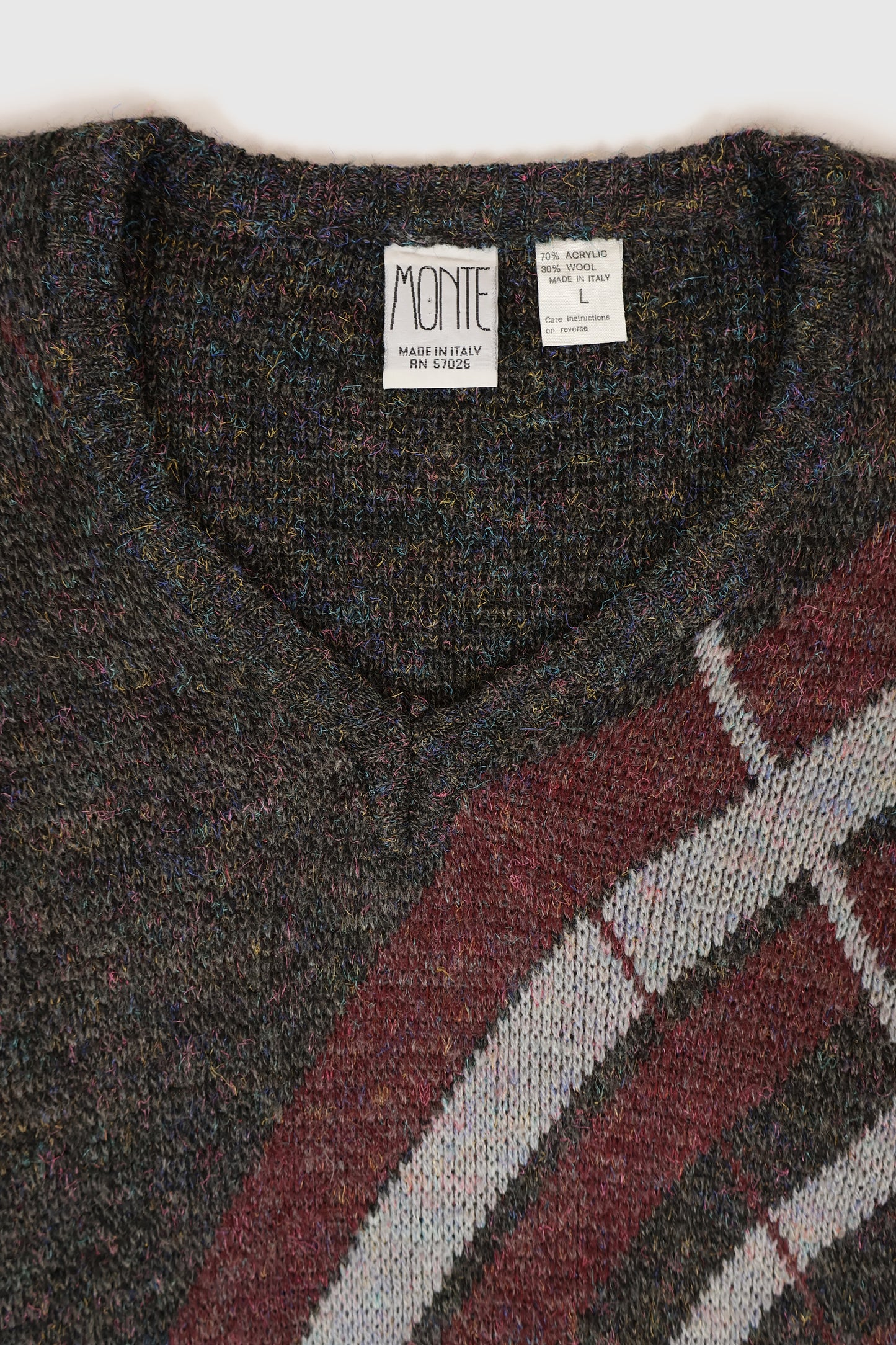 Vintage V-Neck Sweater Image 3