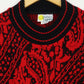 Vintage Red Pattern Sweater