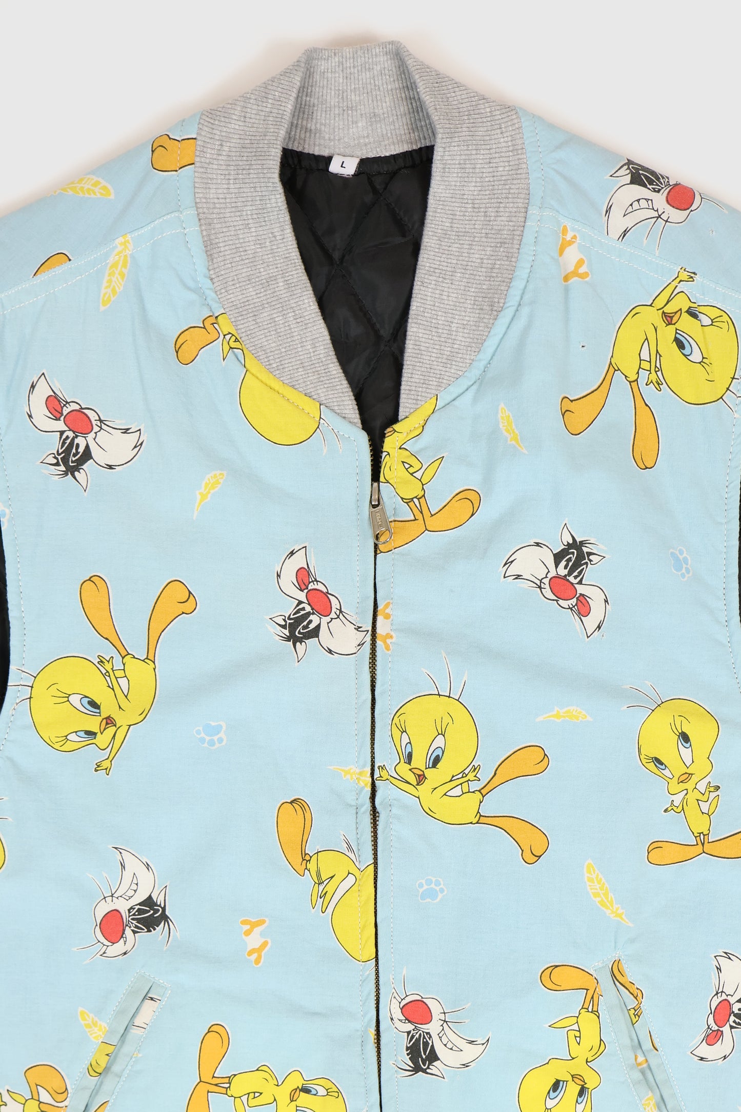 Vintage Reworked Sylvester and Tweety Vest