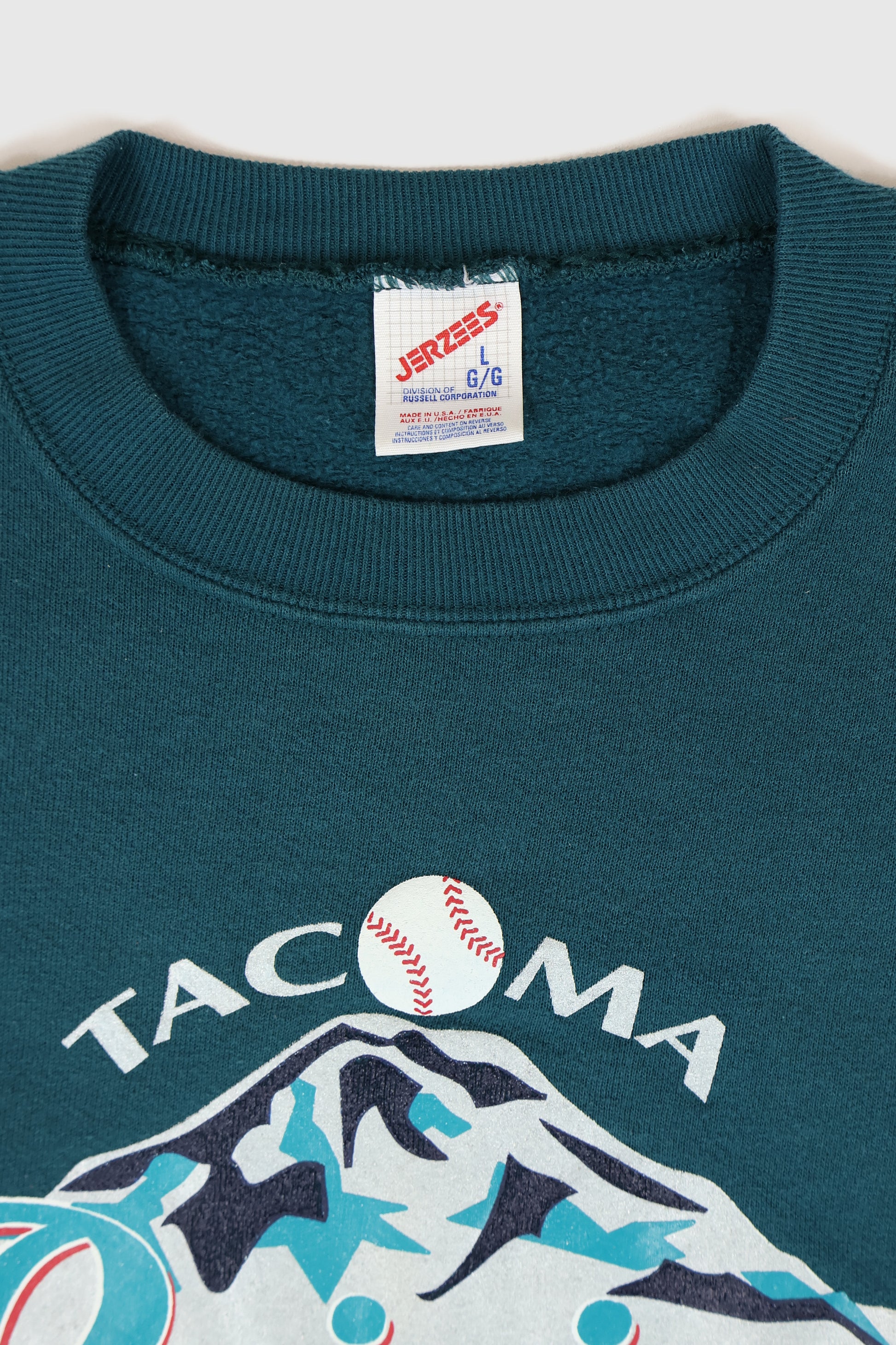 Vintage Tacoma Rainers Baseball Crewneck Image 2