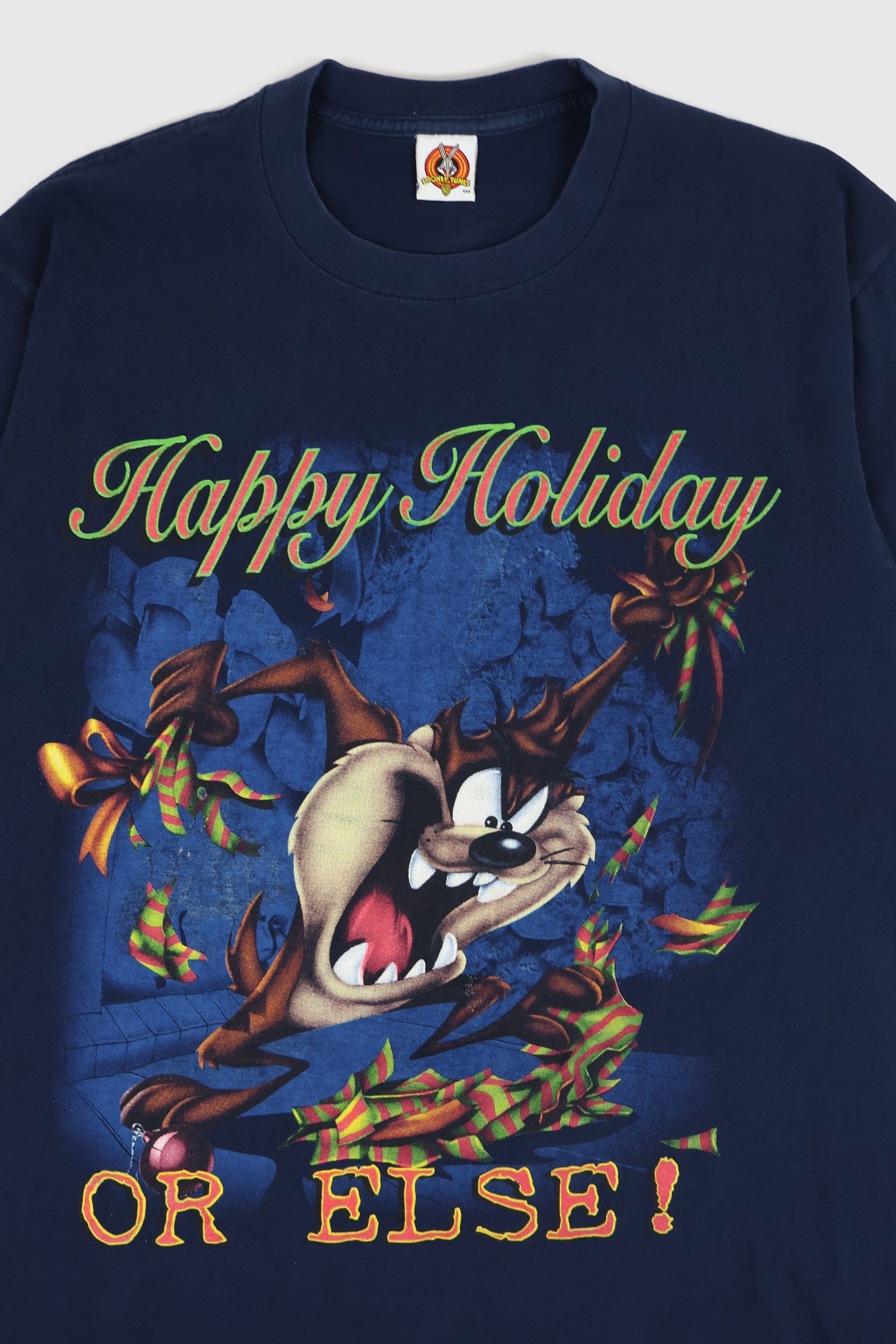 Vintage Taz Happy Holidays Tee Image 1