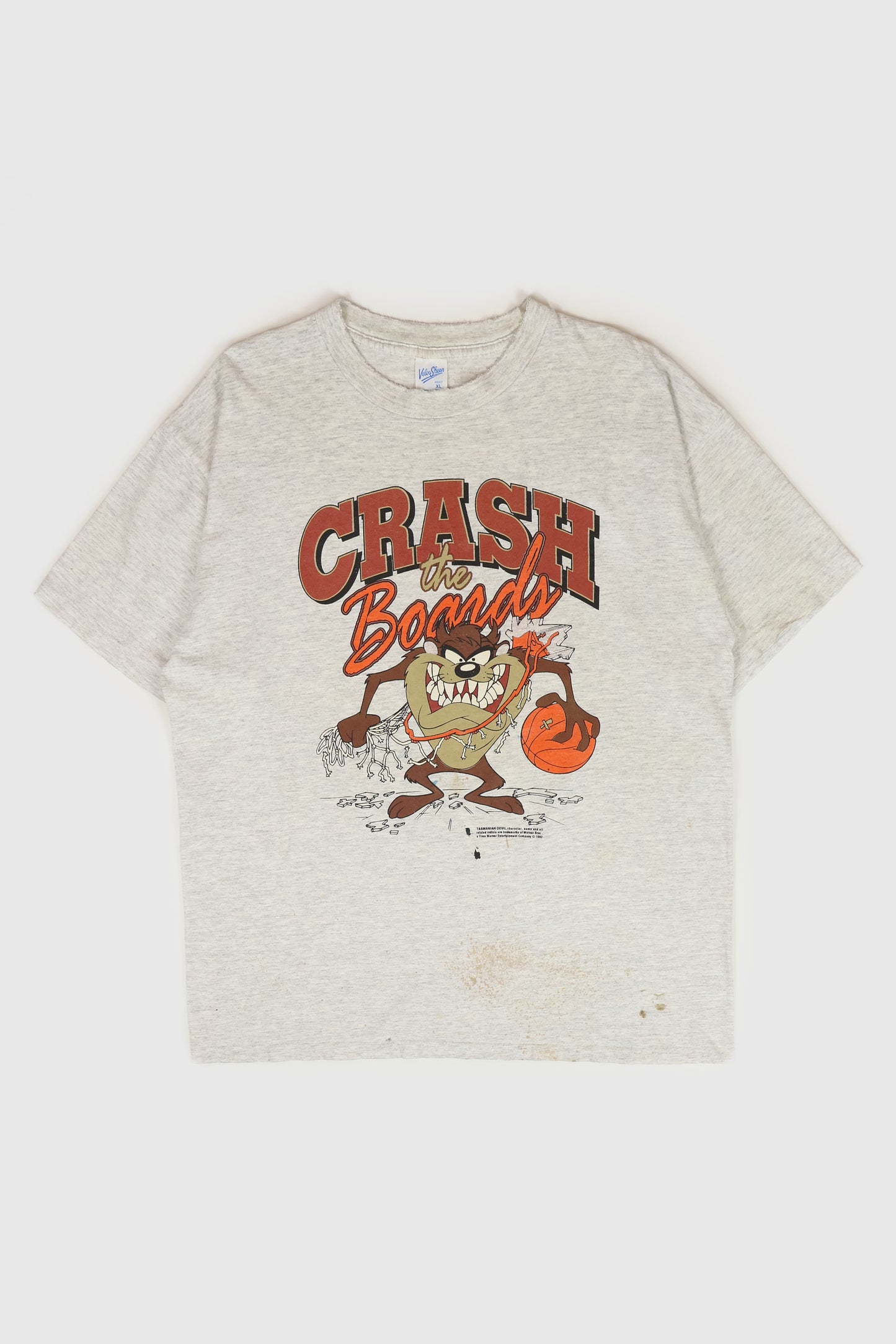 Vintage Distressed Taz Crash The Boards Tee Image 0