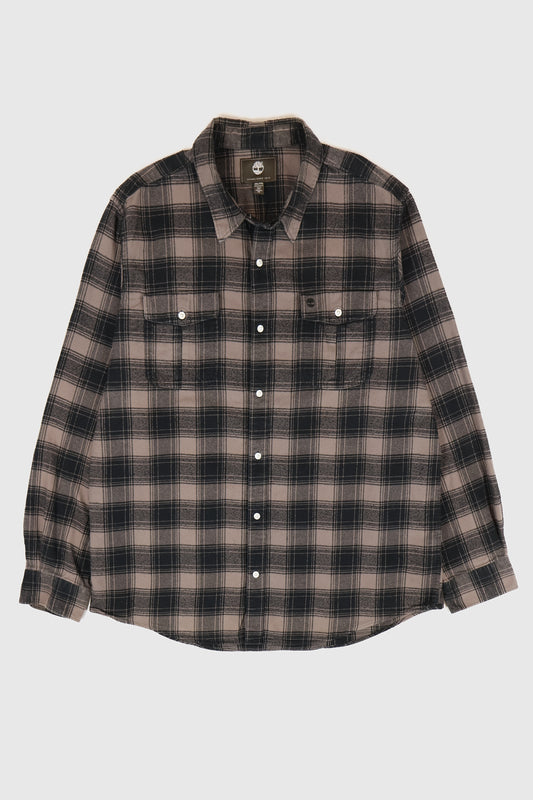 Vintage Timberland Flannel Button-Down Shirt Image 0