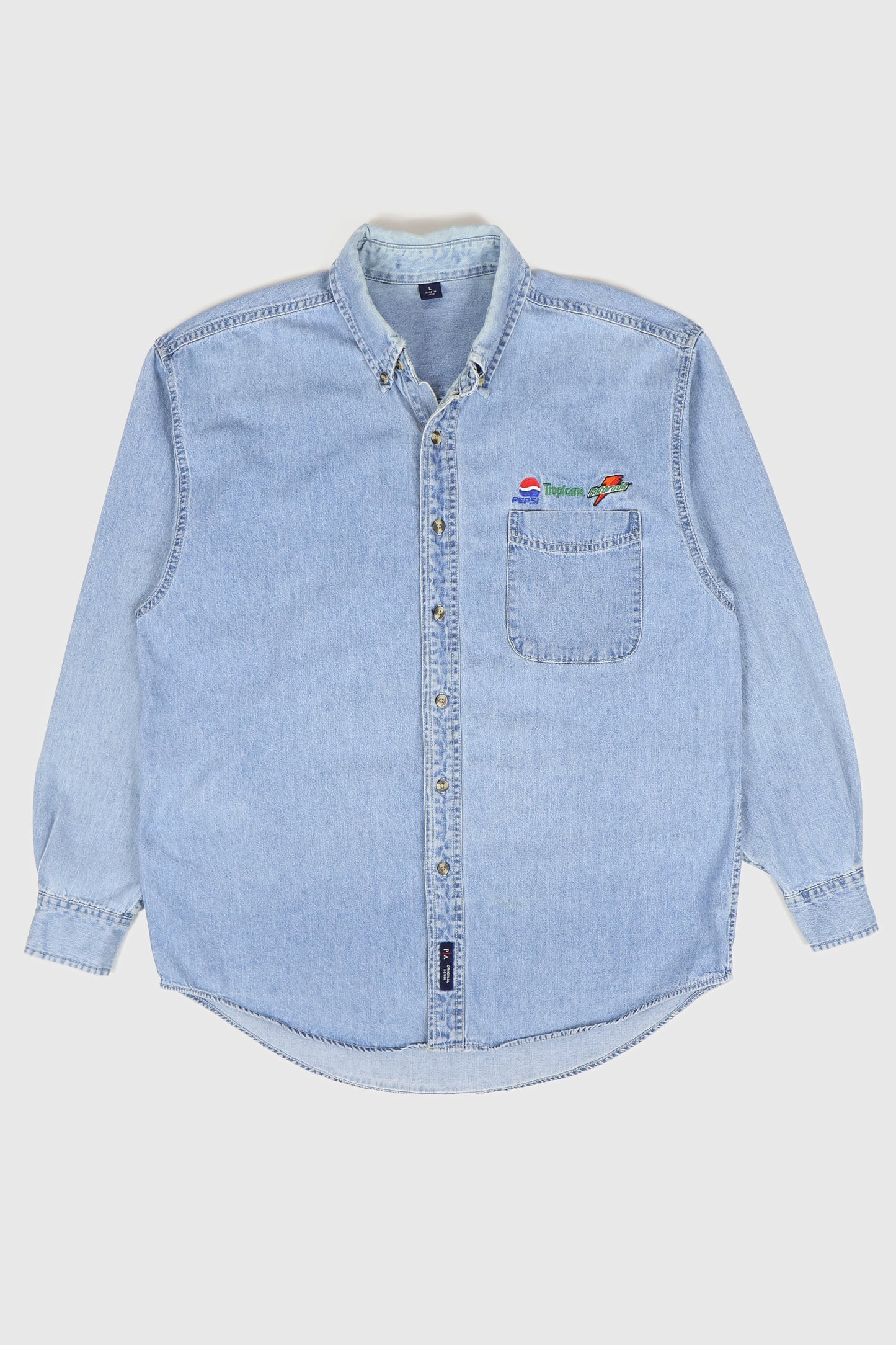 Vintage Embroidered Pepsi Co. Button-Down Shirt Image 0