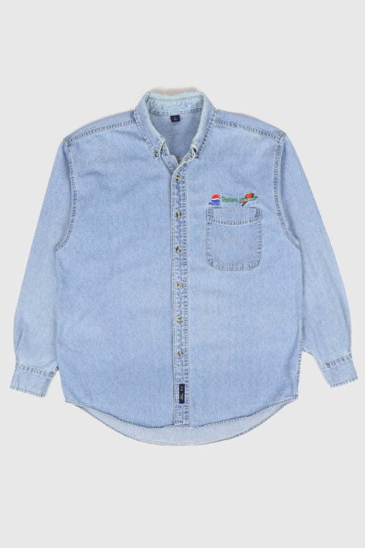 Vintage Embroidered Pepsi Co. Button-Down Shirt Image 0