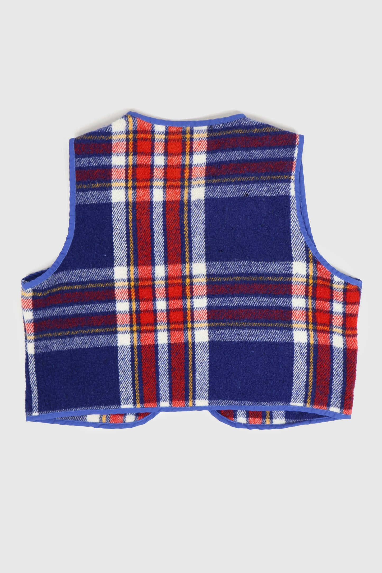 Reworked Woolen Plaid Tie Vest 17 Image 1